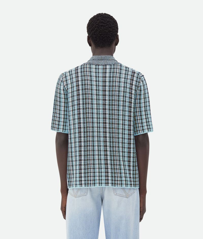 Bottega Veneta o1bcso1str0226 Cotton Viscose Check Polo Shirt in Multicolor Size US XS / EU 42 / 0 - 3 Thumbnail