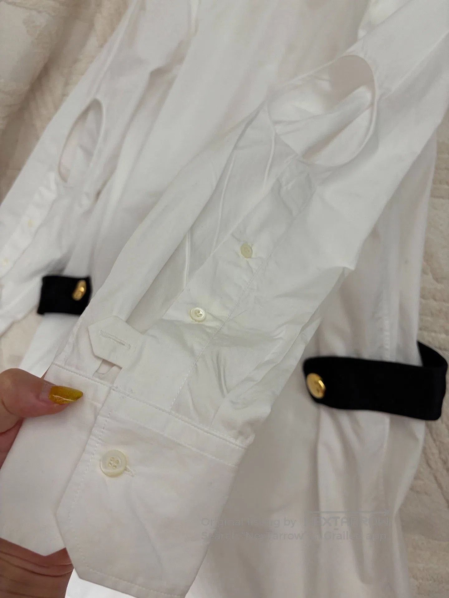 Prada Prada White Cotton Shirt L. Size L / US 10 / IT 46 - 4 Thumbnail