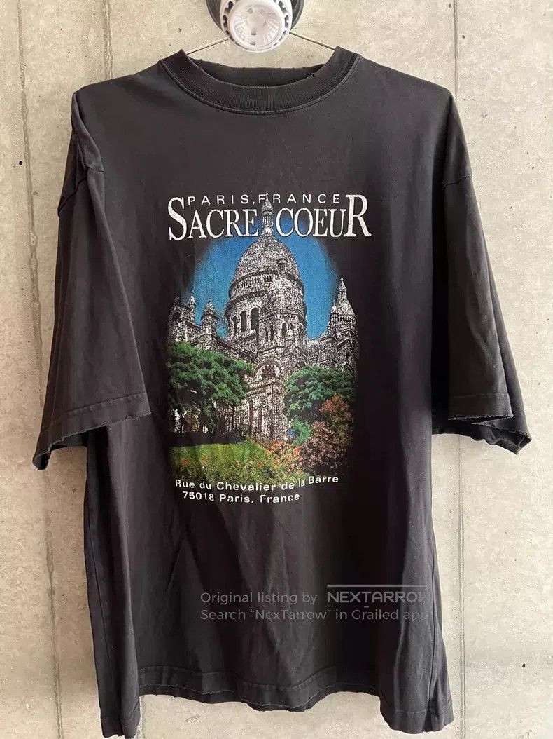 Balenciaga Balenciaga Distressed Sacré-Cœur church short-sleeve Size US XS / EU 42 / 0 - 1 Thumbnail