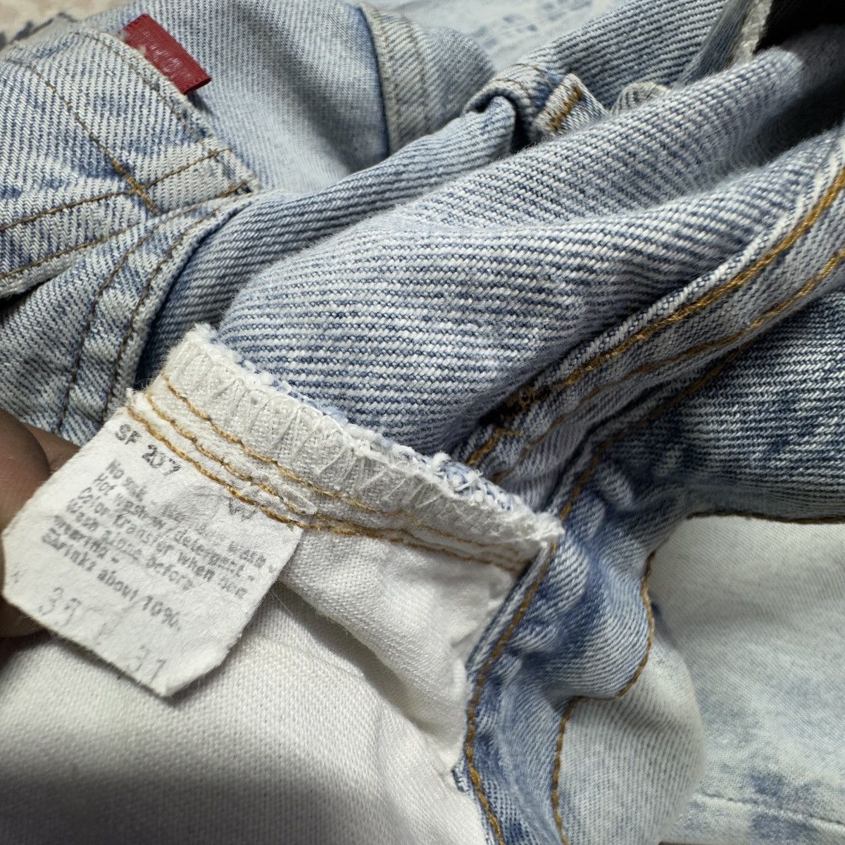 Levi's Vintage 80s Levis 501 Redline Denim Selvedge Jeans Size US 33 - 20 Thumbnail