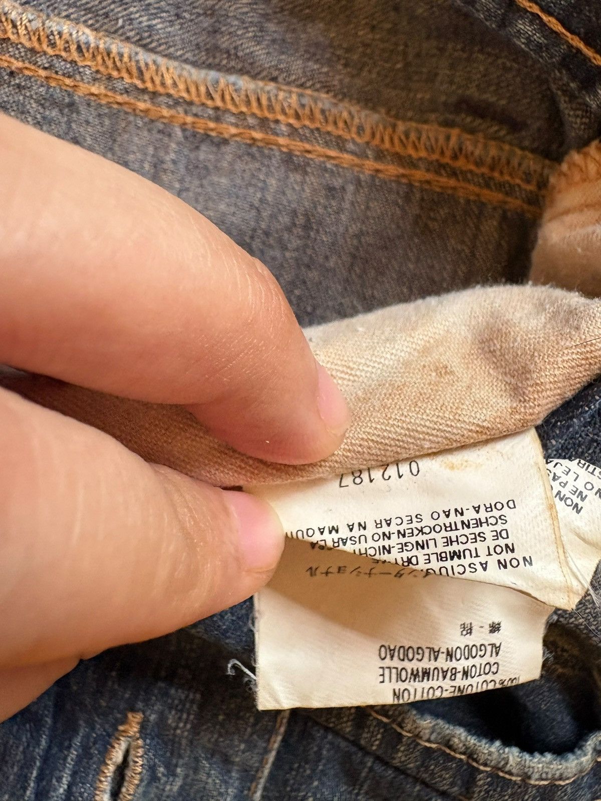 Replay Vintage Replay Rusty Mud Wash Baggy Jeans Size US 33 - 13 Thumbnail