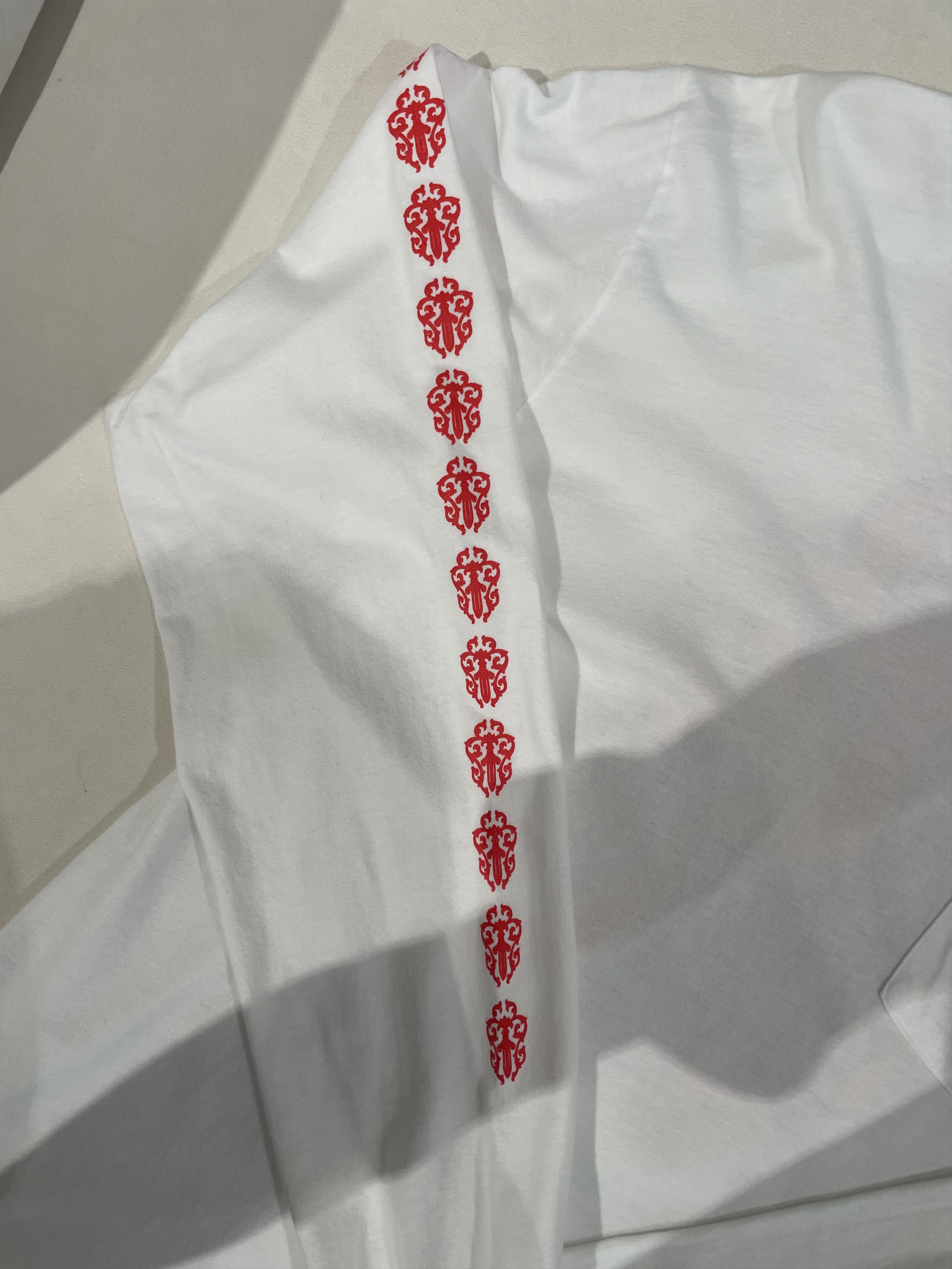 Chrome Hearts Chrome Hearts Red Dagger White Long Sleeve T-Shirt Tee Size US L / EU 52-54 / 3 - 5 Thumbnail
