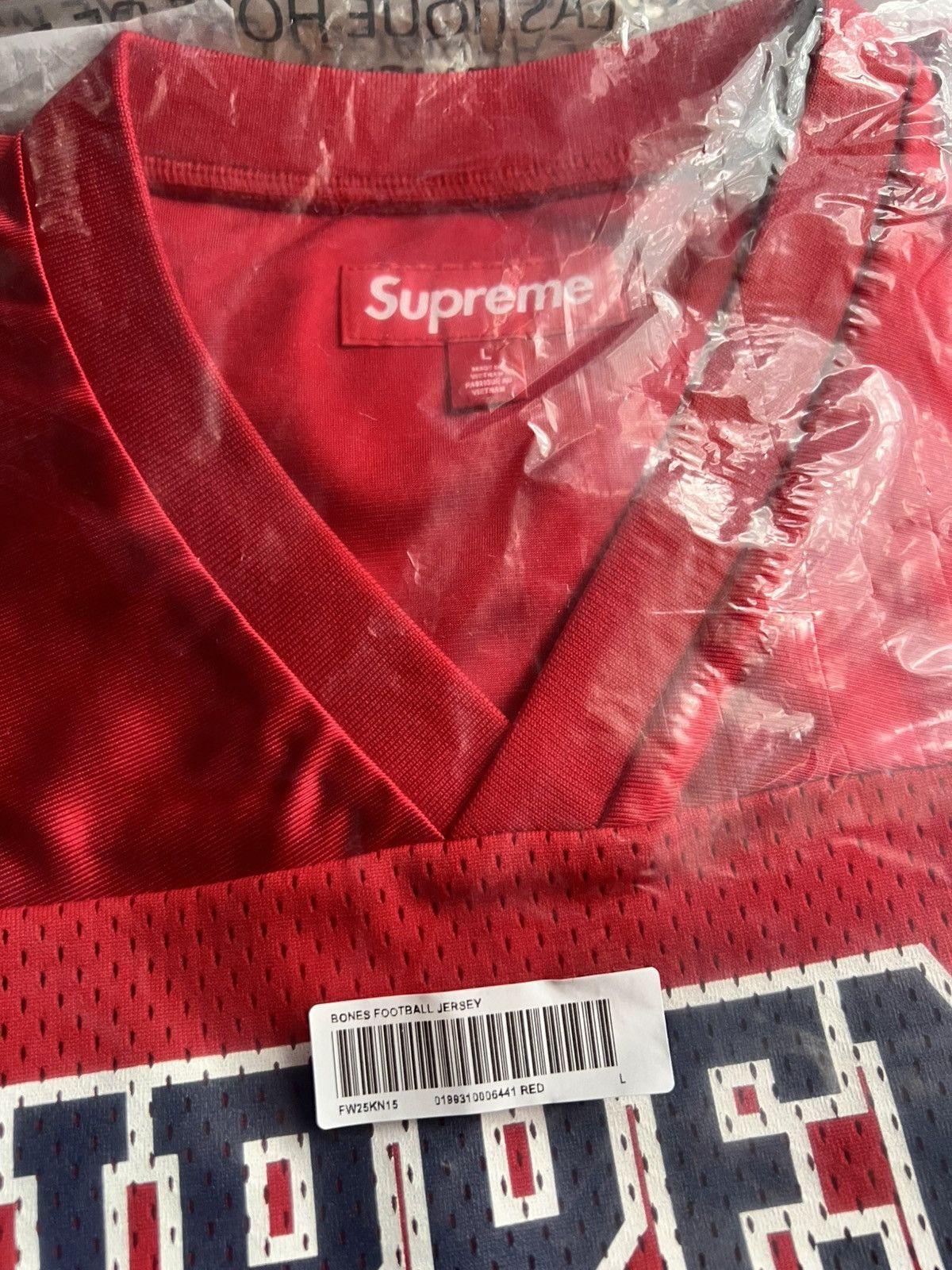 Supreme Supreme Bones Football Jersey FW25 Size US L / EU 52-54 / 3 - 2 Thumbnail