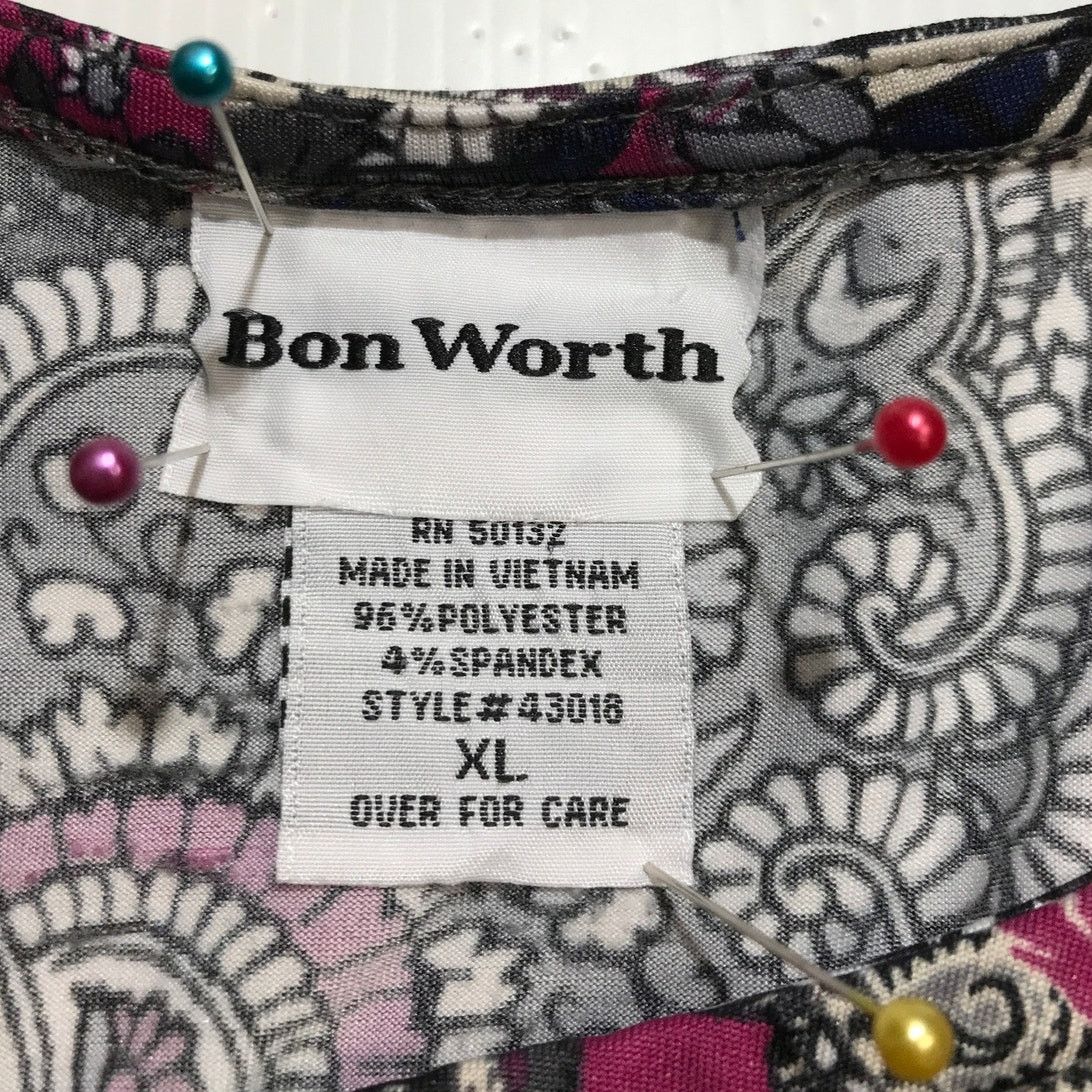 Other Bon Worth Y2K Boho Paisley ¾ Sleeve Knit Blouse XL Size XL / US 12-14 / IT 48-50 - 3 Thumbnail