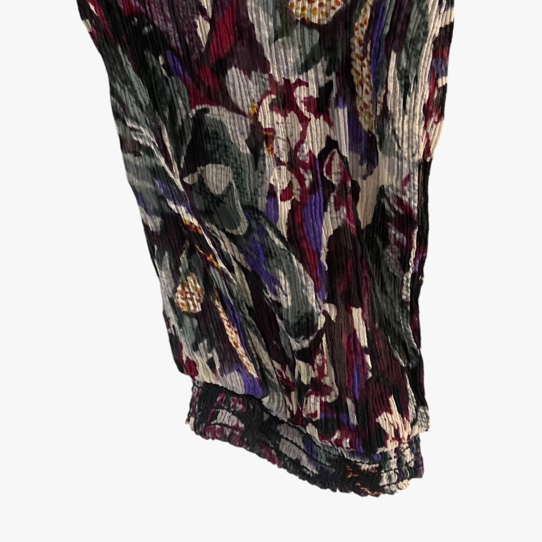 Lucky Brand Lucky Brand Blouse Women S Purple Floral Boho Peasant Tie-Up Sheer Rayon 100% Women Size S / US 4 / IT 40 - 7 Thumbnail