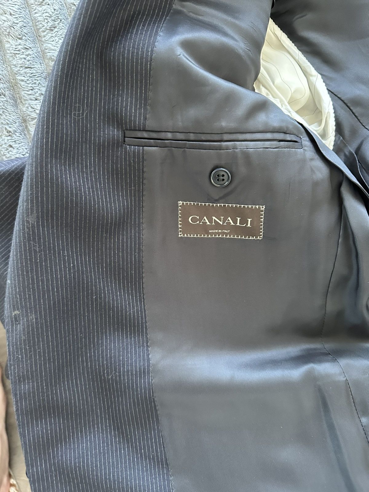 Canali $1k+ pinstripe blazer Size 40R - 3 Thumbnail