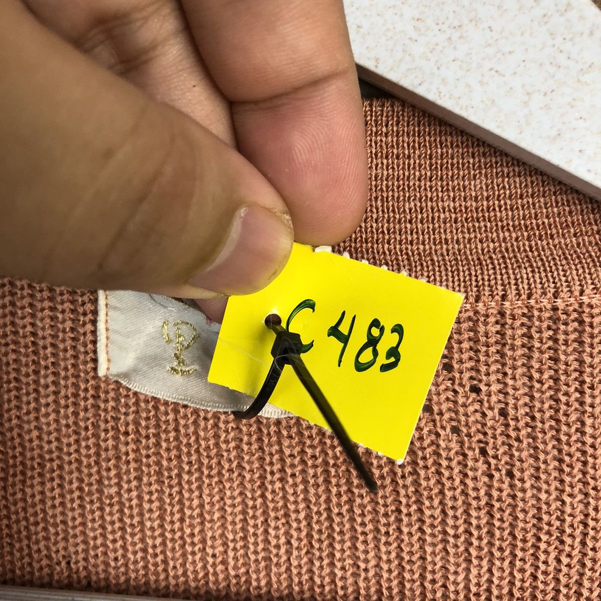 Homespun Knitwear DL Japanese Brand Orange Cardigan Knitweaer #C483 Size XL / US 12-14 / IT 48-50 - 10 Thumbnail