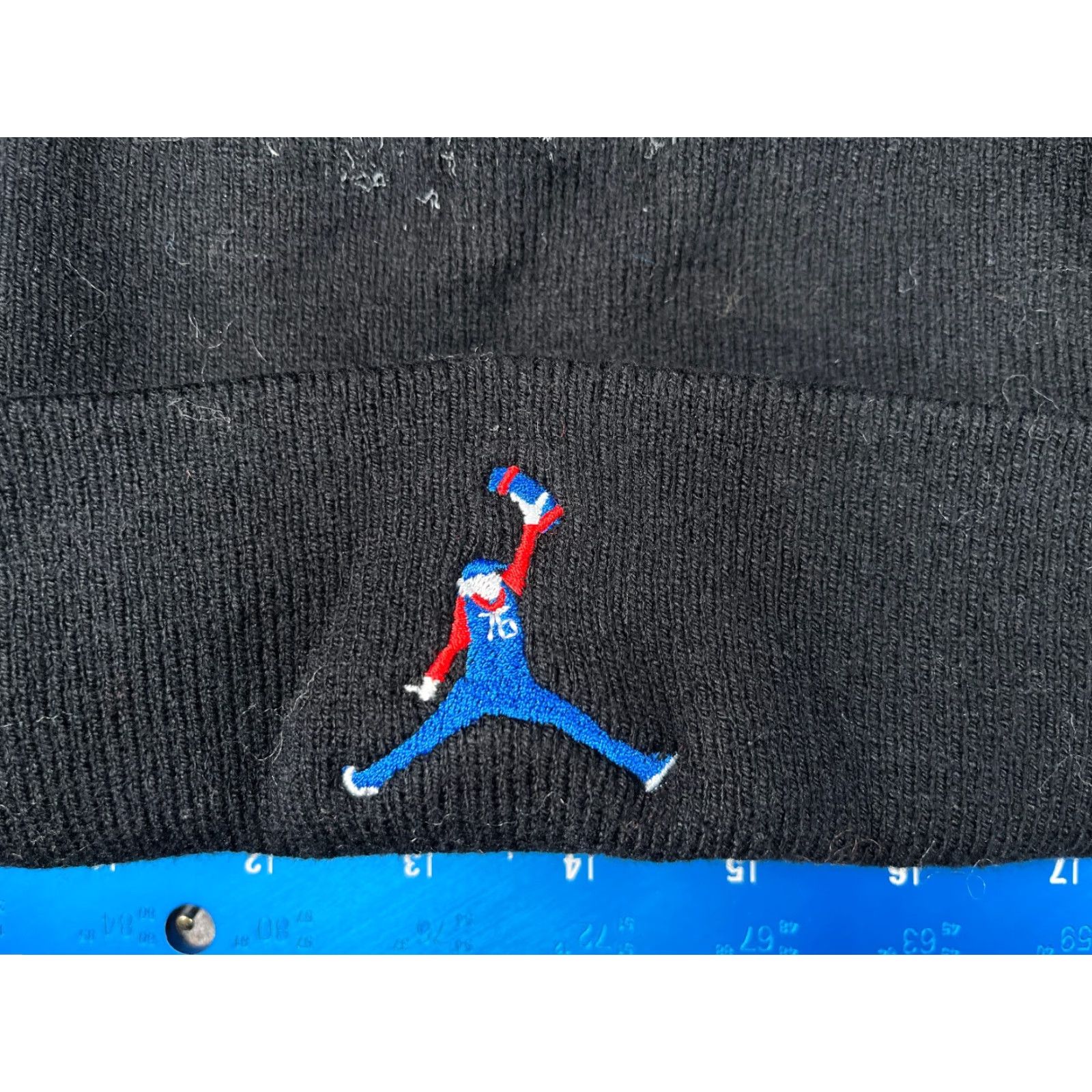 Vintage OTTO Sixth Man Jumpin' Towel Beanie Toque Knit Adult One Size Black Beanie Mens Size ONE SIZE - 2 Thumbnail