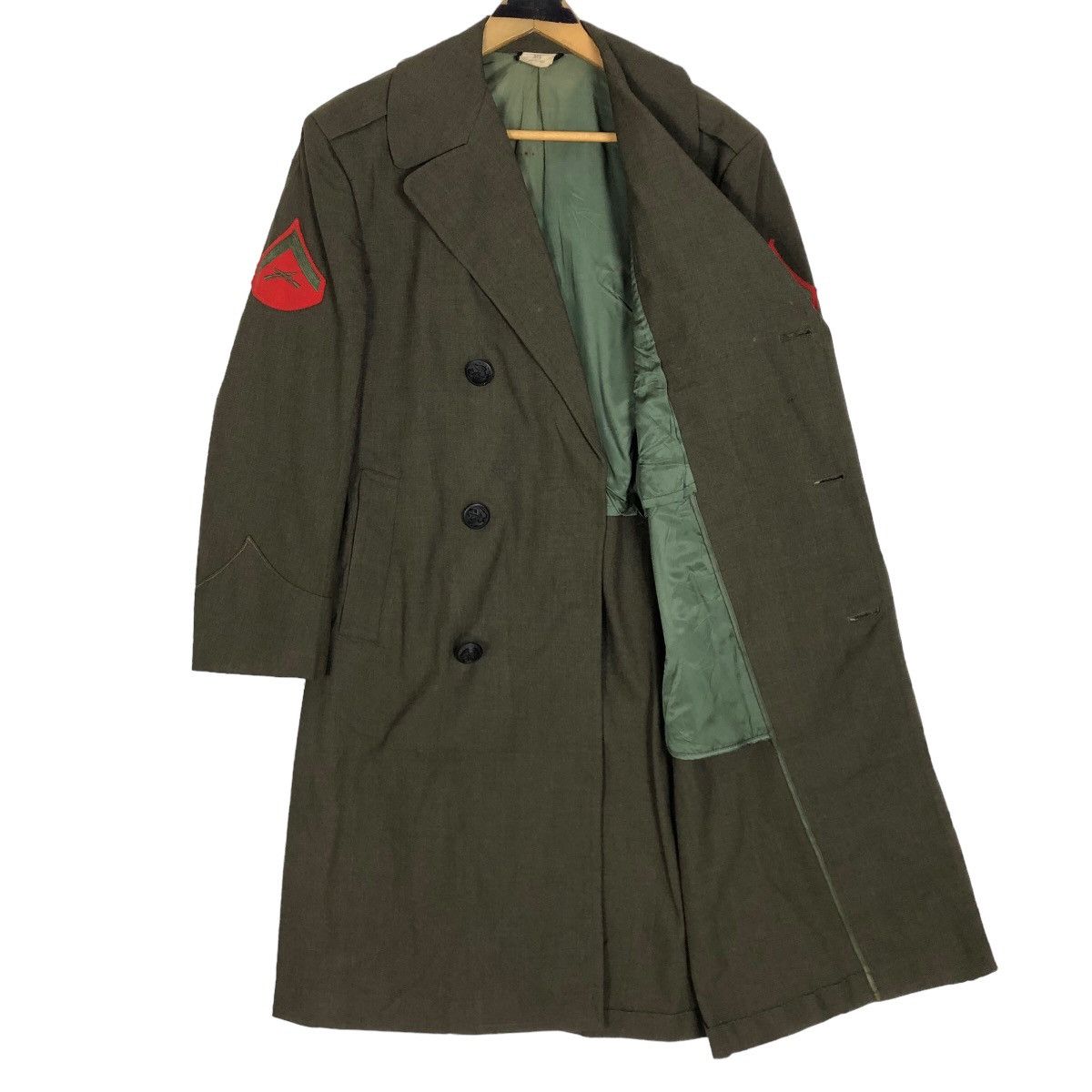 Vintage Vintage 70s United States Marine Corps Wool Trench Coat Size US S / EU 44-46 / 1 - 7 Thumbnail