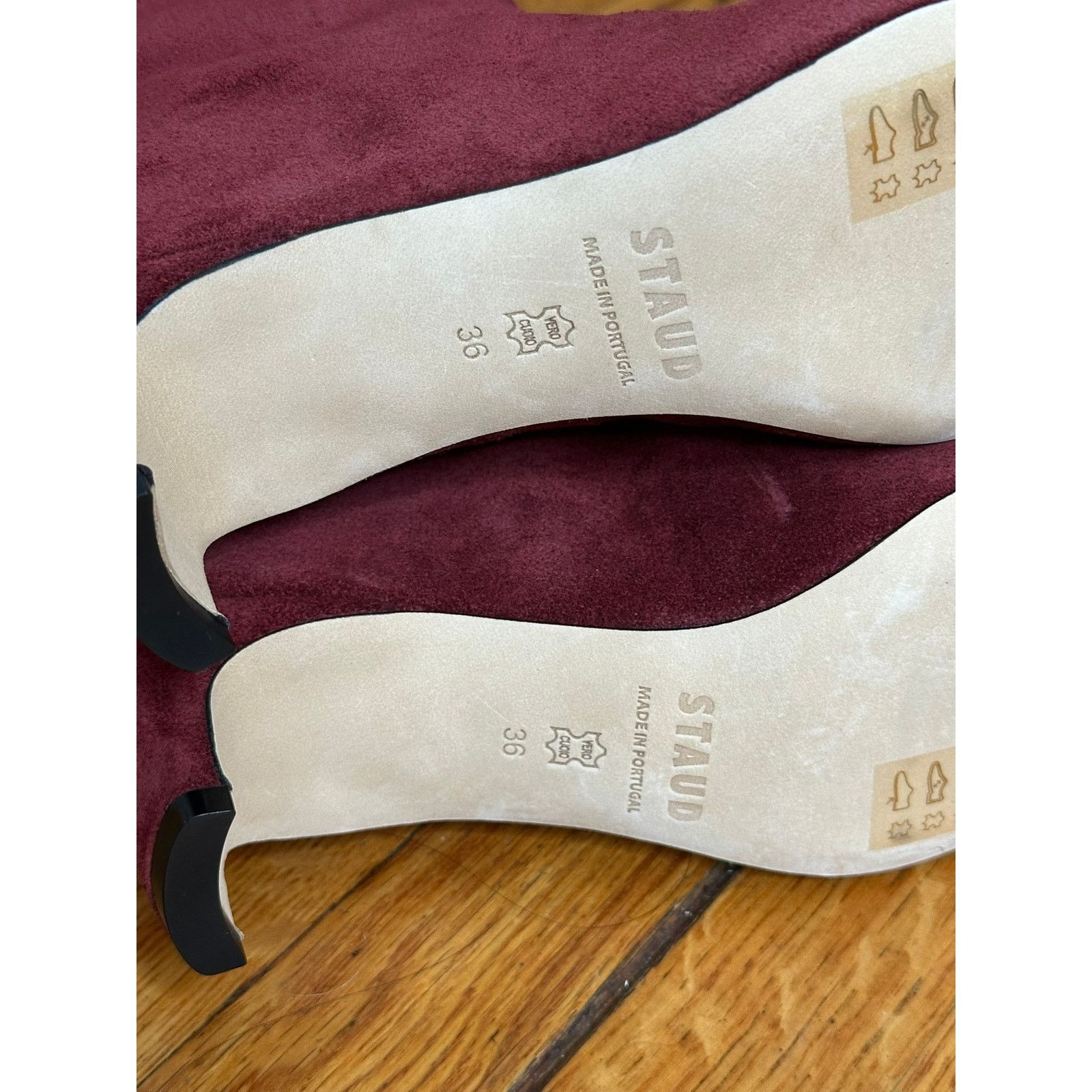 Staud STAUD Wally Suede Knee Boots Syrah 36 Size US 6 / IT 36 - 5 Thumbnail