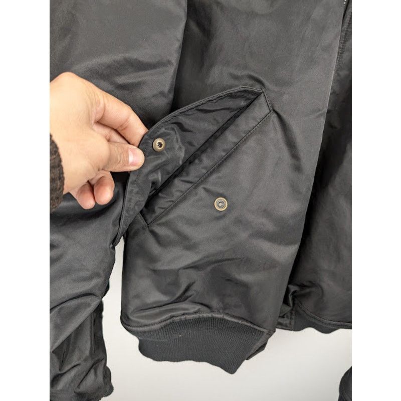 Balenciaga o1rshd1 World Food Program Hooded Nylon Bomber in Black Size US XL / EU 56 / 4 - 9 Thumbnail