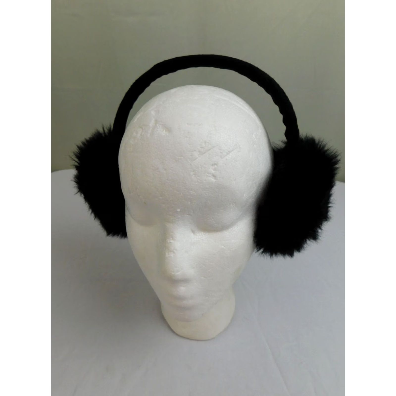 Vintage David & Young Earmuffs Headpiece/Fascinator Black One Size Womens Faux Fur Size ONE SIZE - 2 Thumbnail