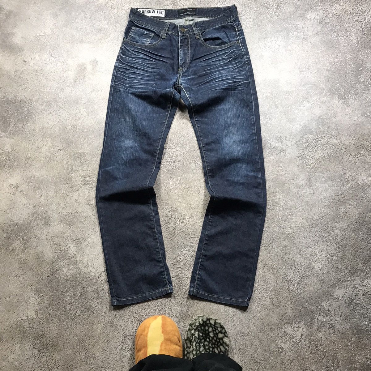 Vintage Vintage 90s Baggy Wide Leg Distressed Jeans Grunge Logo 31 Size US 31 - 2 Thumbnail