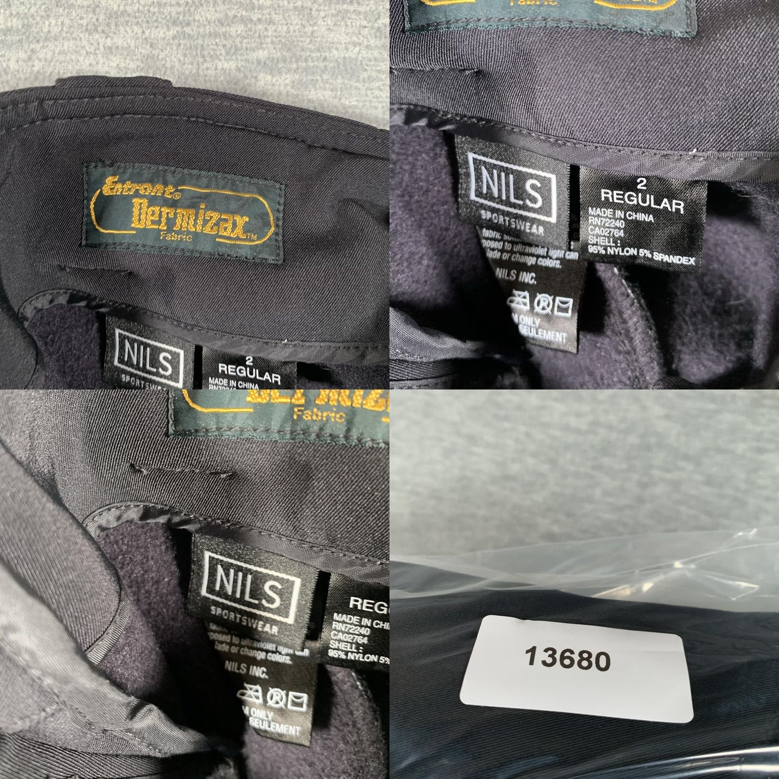 Vintage Nils Pants Womens 2 Black Softshell Snow Ski Waterproof Fleece Lined Bootcut Size 26" / US 2 / IT 38 - 9 Thumbnail
