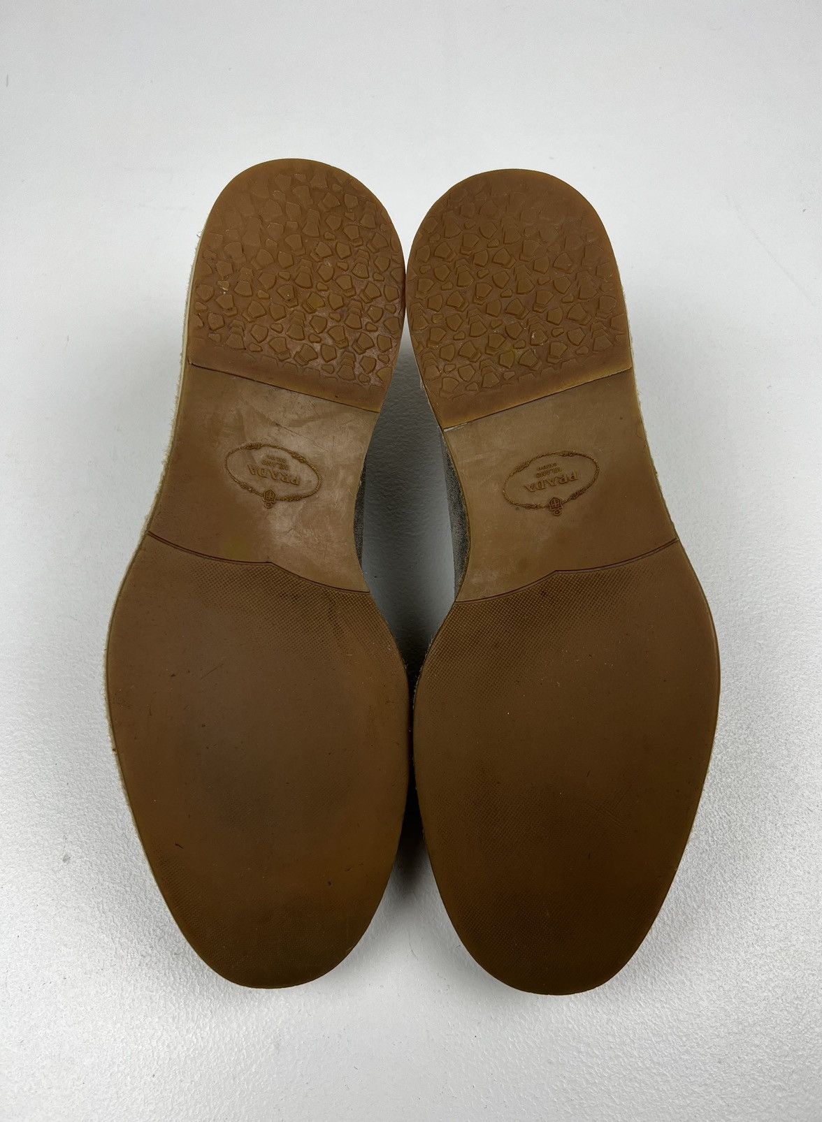 Prada PRADA Derby Suede Chukka Shoes Lace Up Vintage Beige Men’s Size US 9 / EU 42 - 13 Thumbnail