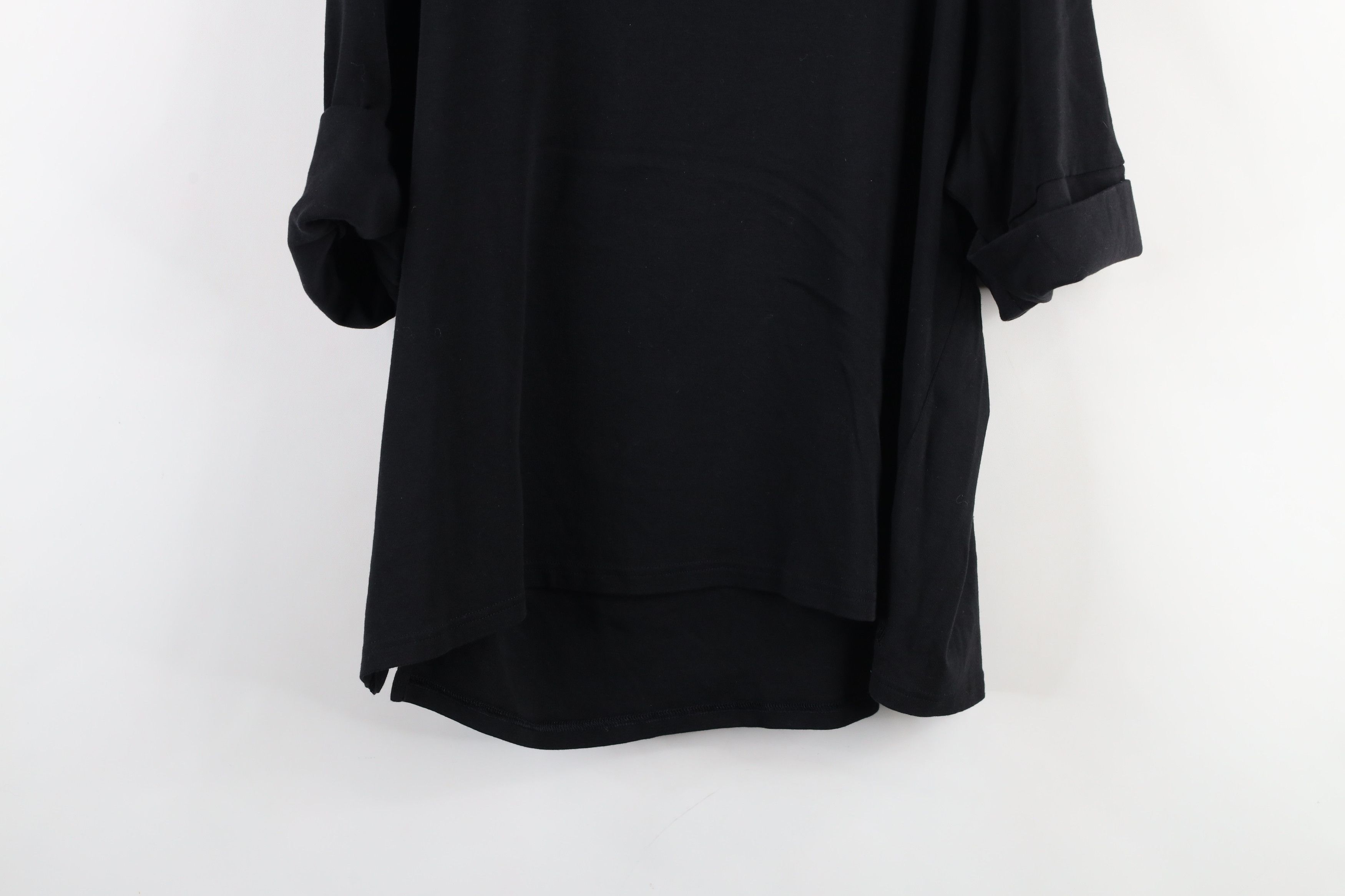 Ralph Lauren × Vintage Vintage Ralph Lauren Ribbed Knit 3/4 Sleeve T-Shirt Black Size XXL / US 16-18 / IT 52-54 - 10 Thumbnail