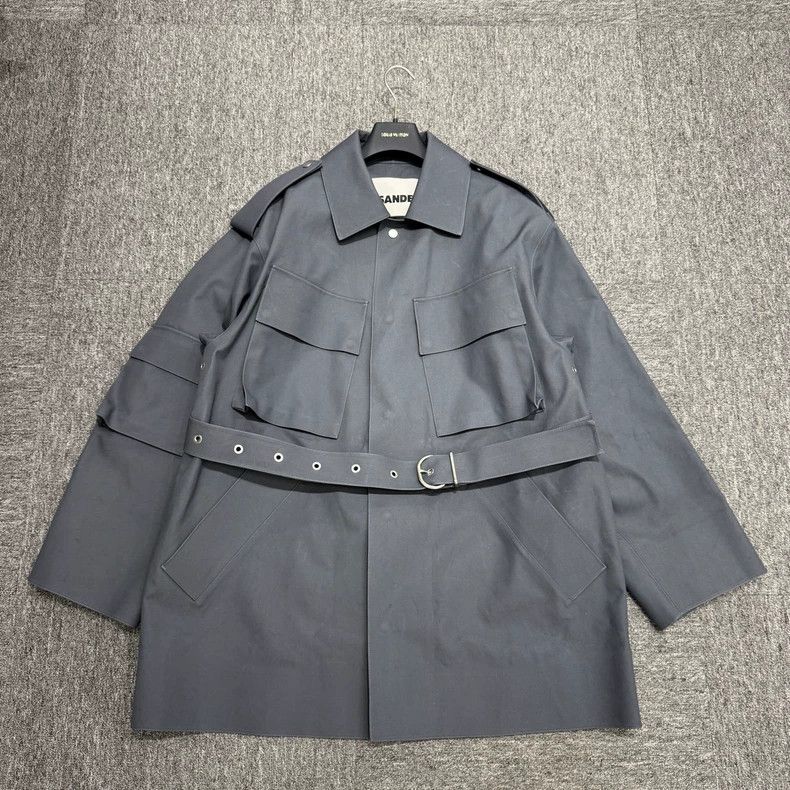 JIL SANDER Utility Coat with Belt - dmc