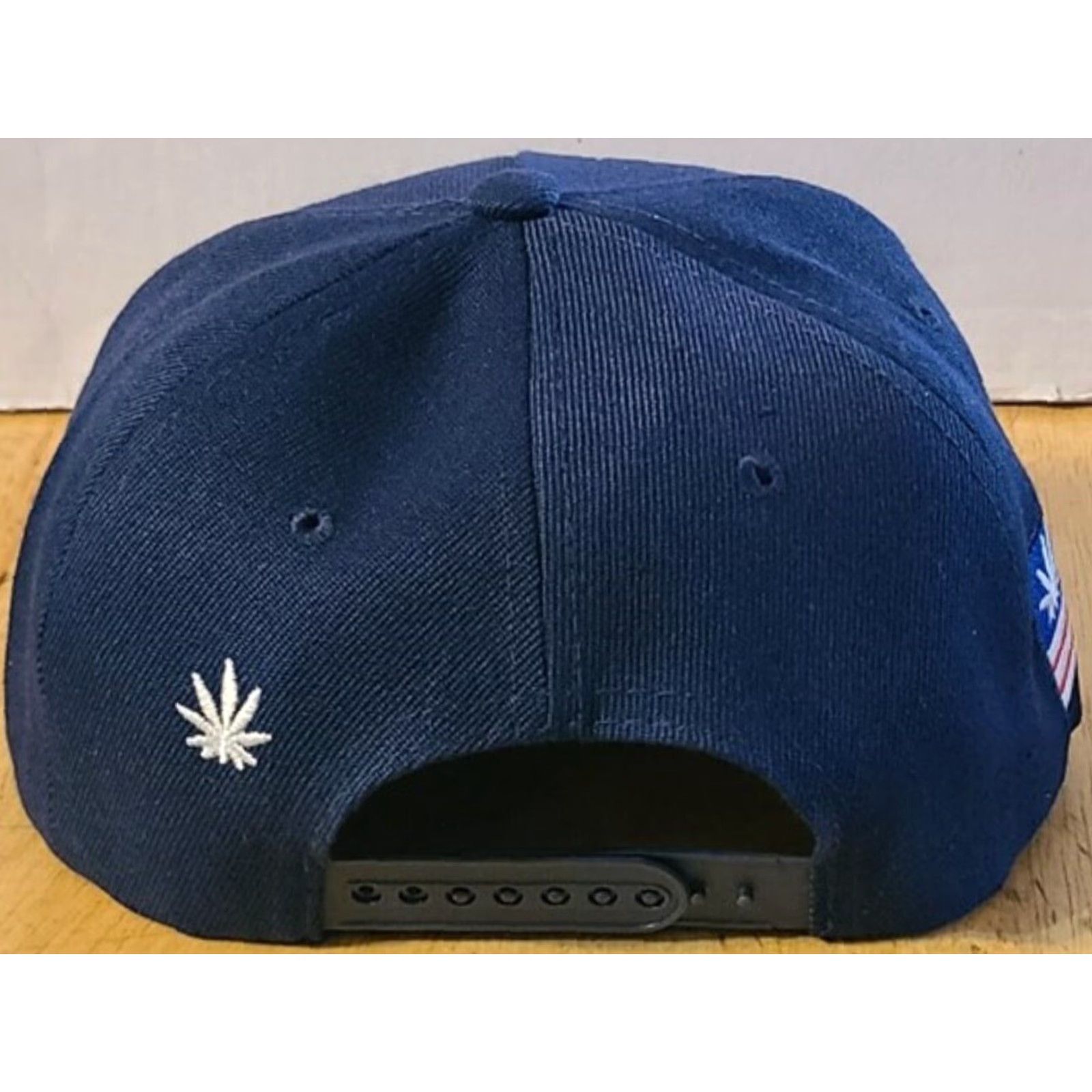 Vintage VINTAGE Tem Baseball Cap Men Adjustable Blue Funny Marijuana Leaf USA Flag Snapback Dark Blue Size ONE SIZE - 3 Thumbnail