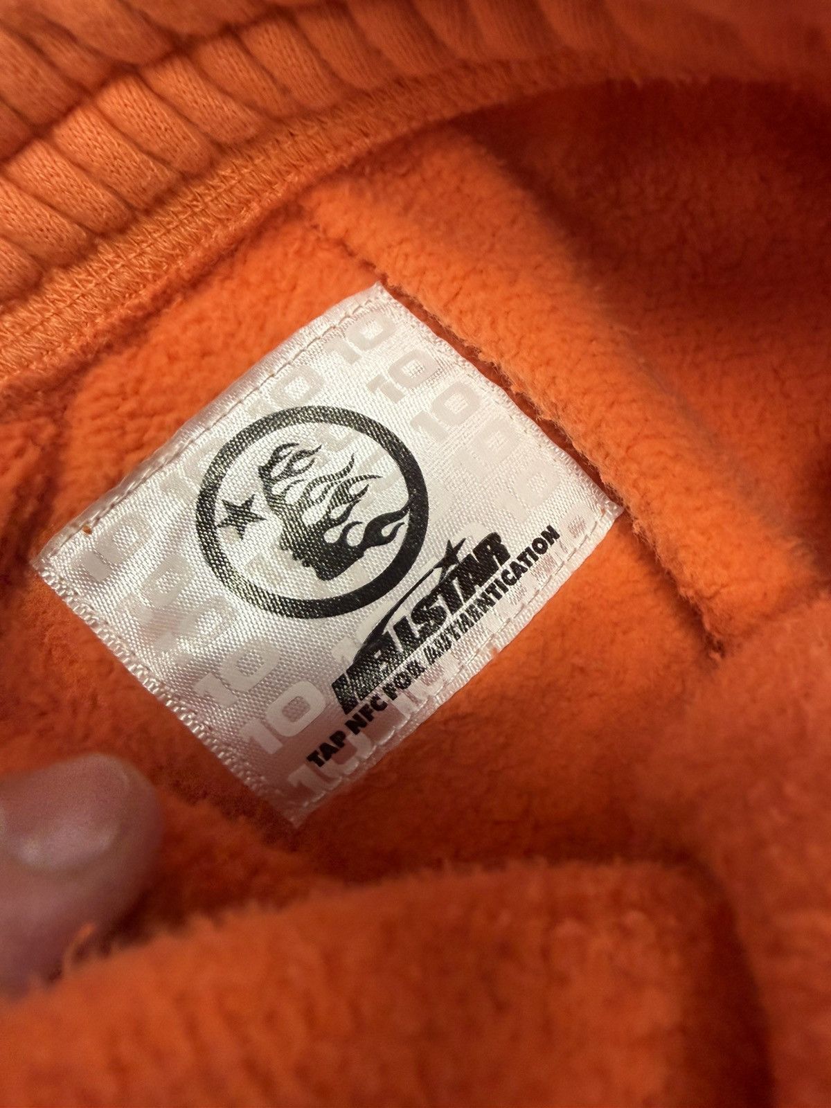 HELLSTAR Hellstar Fire Orange Closed Elastic Bottom Sweatpants Size US 35 - 5 Thumbnail