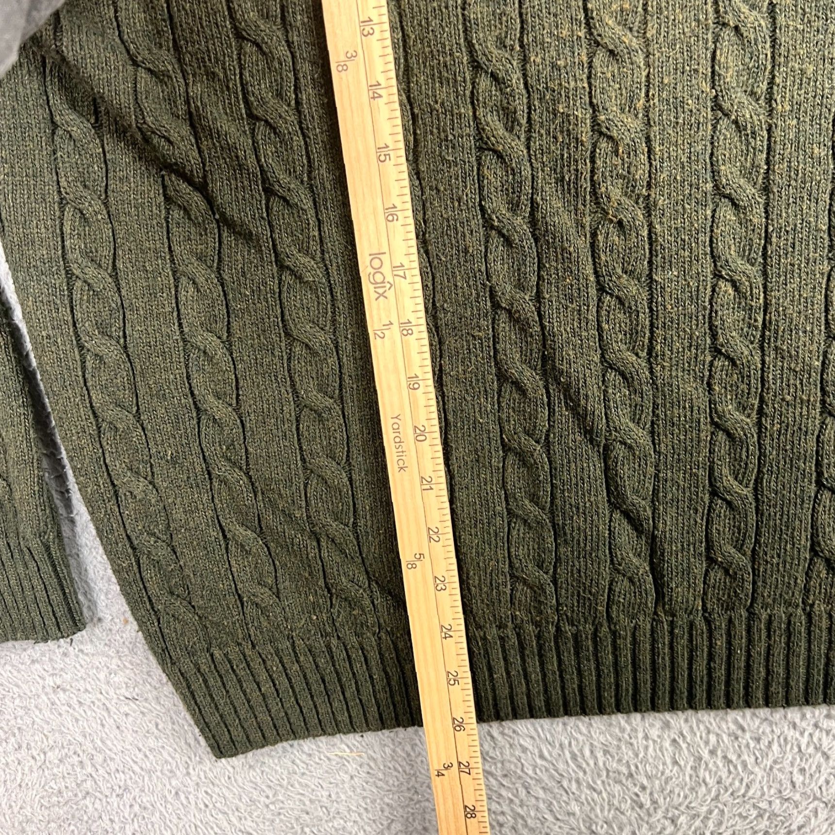 Croft & Barrow VINTAGE Croft & Barrow Mens Sweater Pullover Knit Crew Neck Olive Green L 90s Casual Winter Fall Seasonal Size US L / EU 52-54 / 3 - 4 Thumbnail