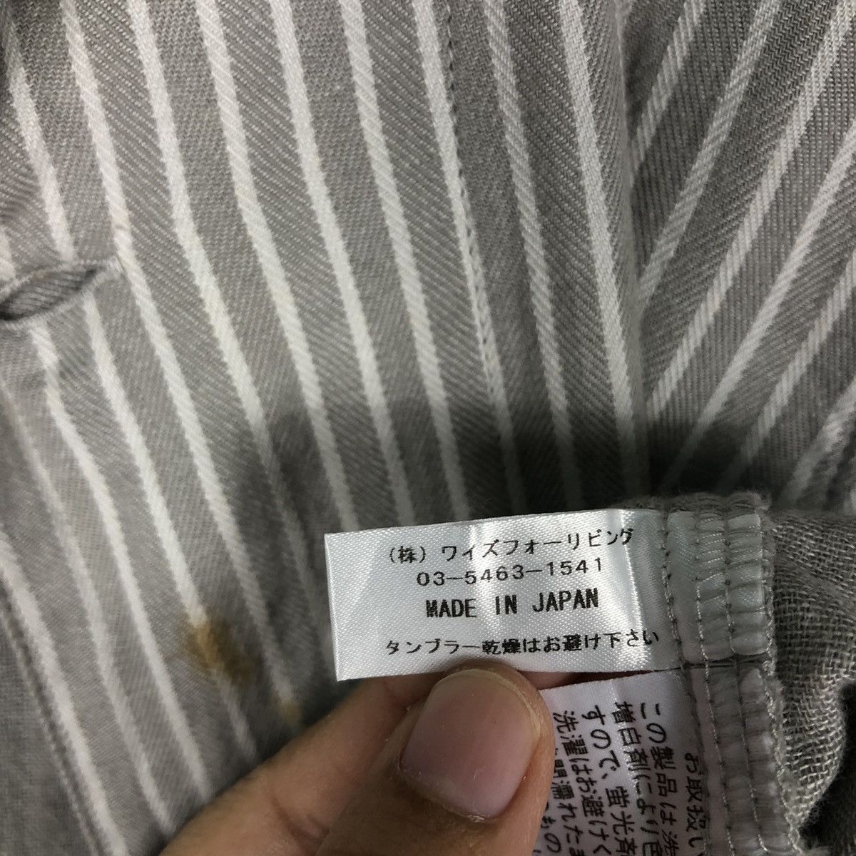 Yohji Yamamoto 🔥80’s Vintage Y’s For Living Long Jacket Striped Pin Japan Size US L / EU 52-54 / 3 - 15 Thumbnail