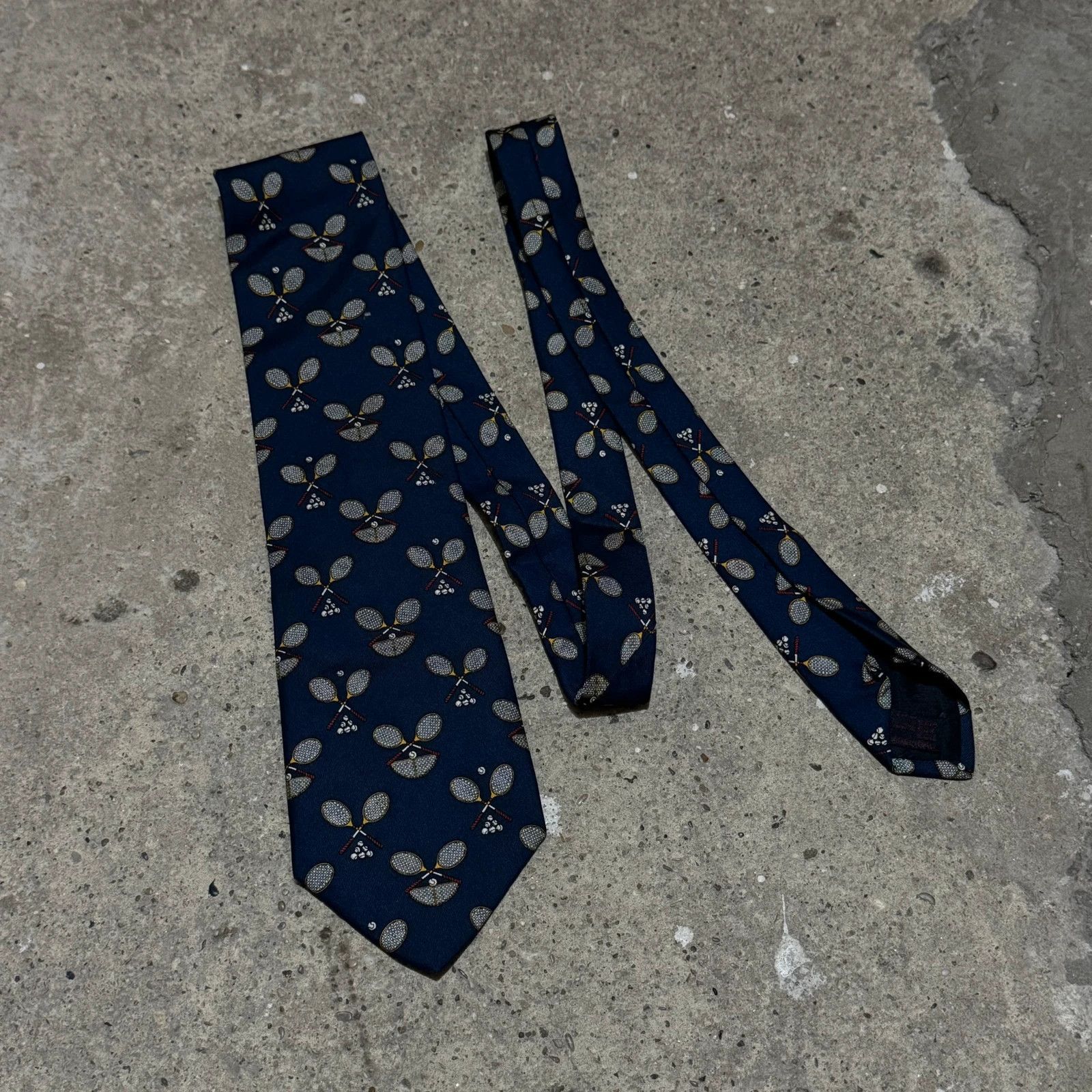 Etro Etro silk tennis print tie Size ONE SIZE - 1 Thumbnail