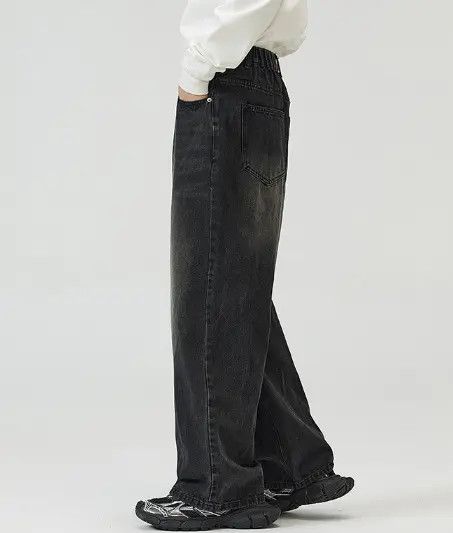 Japanese Brand Street loose straight vintage washed distressed jeans y2k Size US 32 / EU 48 - 4 Thumbnail
