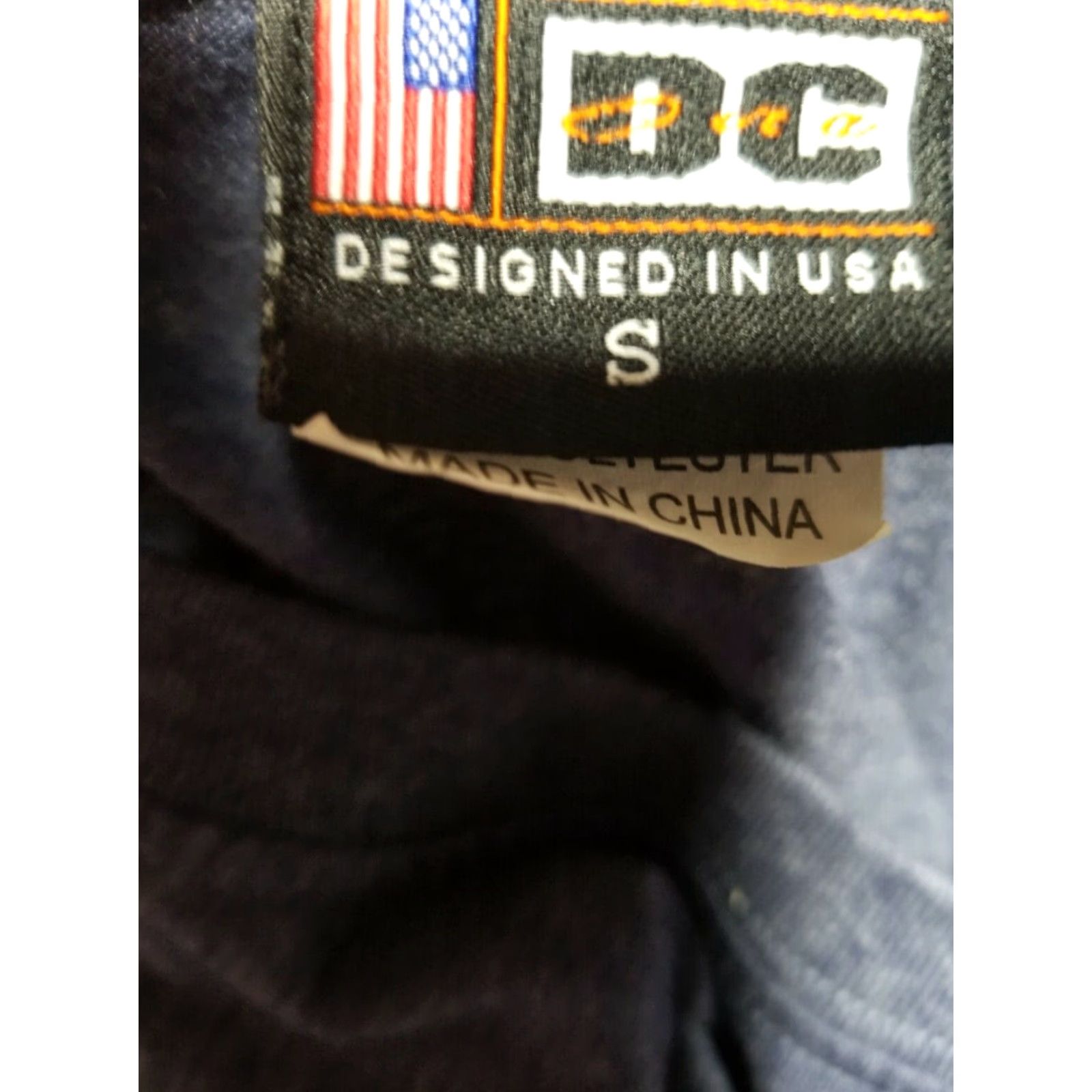 Vintage VINTAGE DC USA EMBROIDERED FLAG Travel T-Shirt Mens S 90s Blue Graphic Tee Size US S / EU 44-46 / 1 - 4 Thumbnail