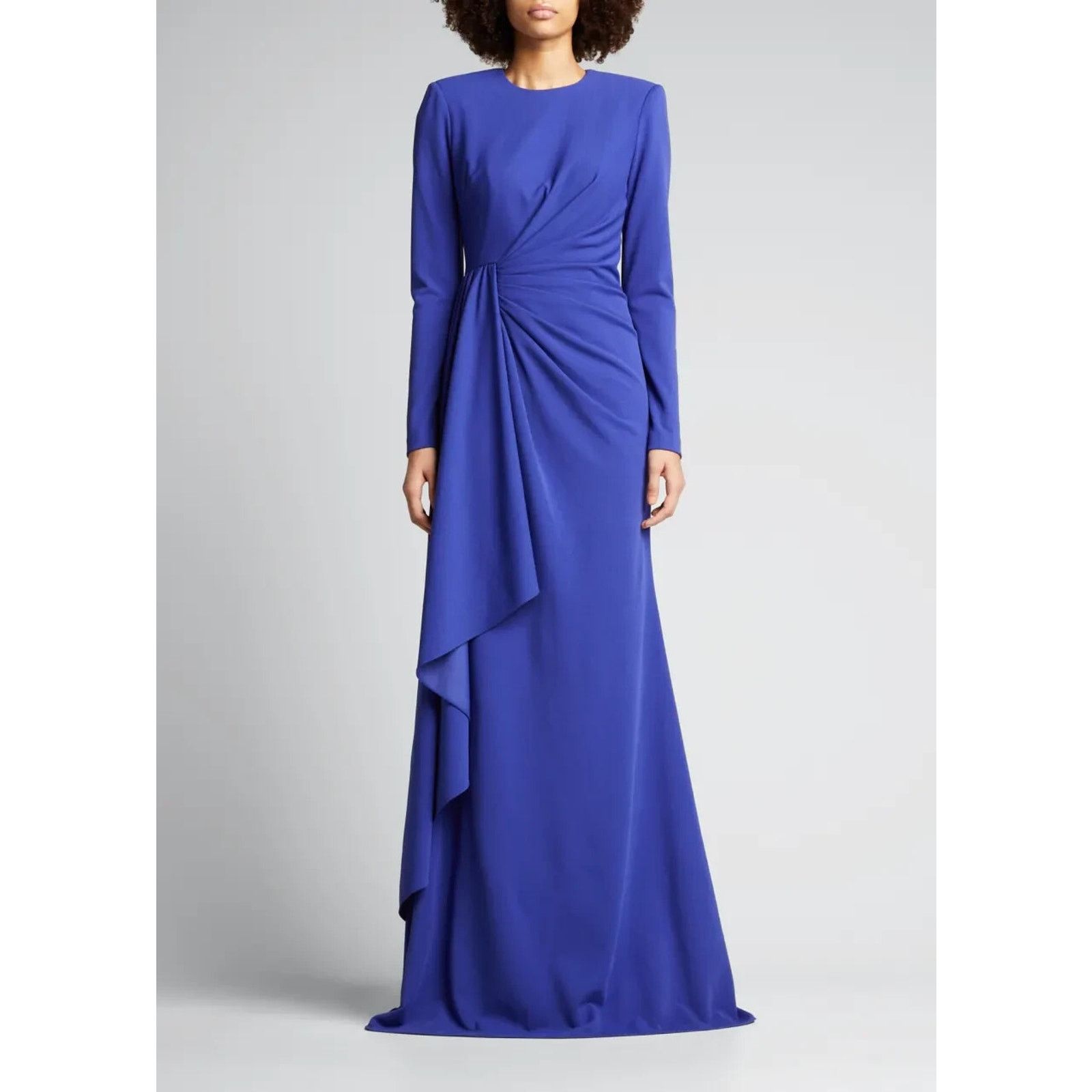 Badgley Mischka New W/Tags Badgley Mischka Ultra Violet Draped Crepe Gown 6 Size M / US 6-8 / IT 42-44 - 2 Thumbnail
