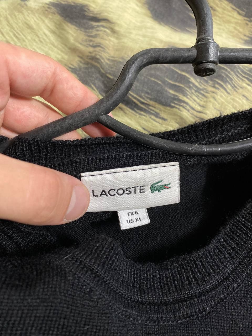Lacoste × Vintage Vintage Lacoste wool sweater cropped cardigan Size US XL / EU 56 / 4 - 10 Thumbnail