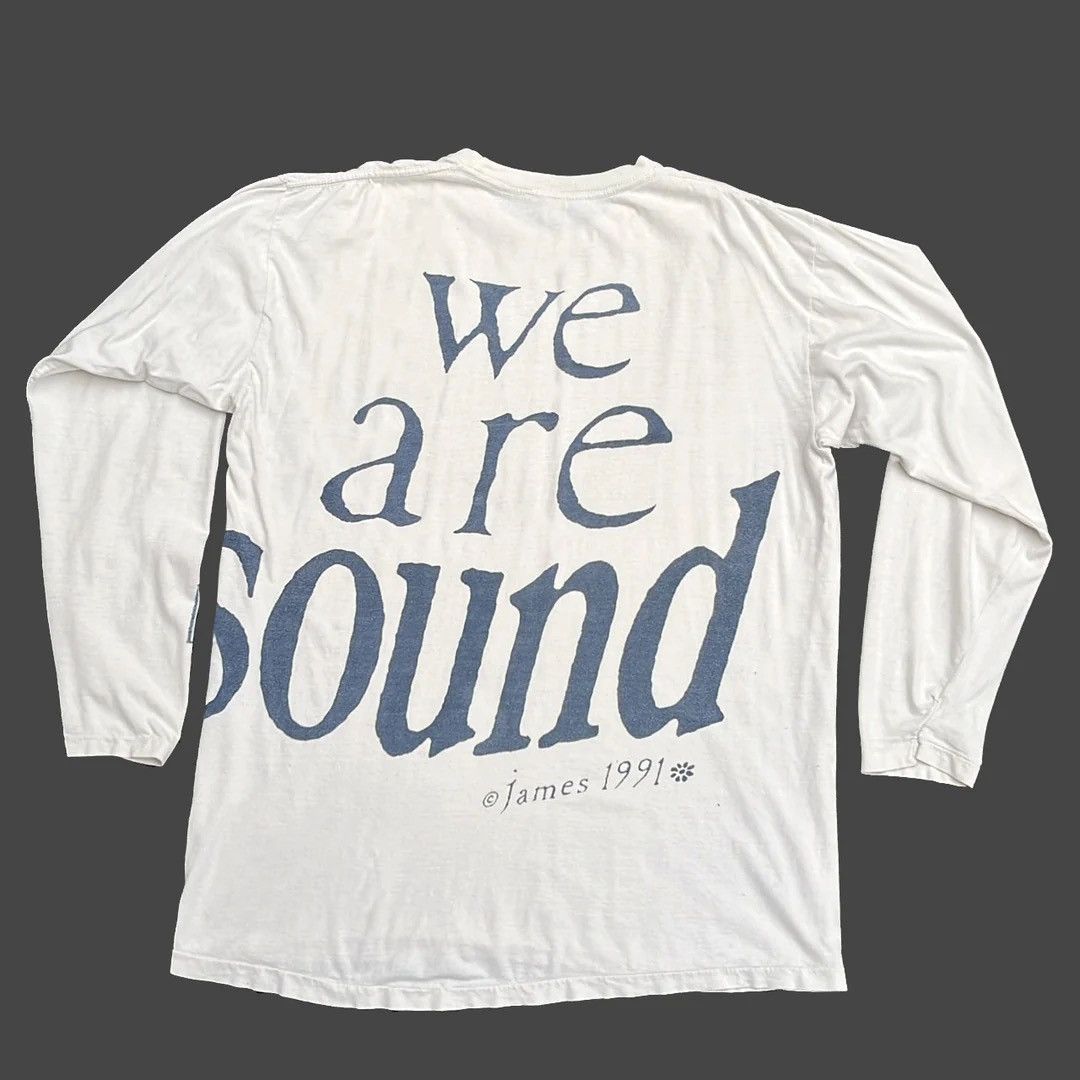 image of Band Tees x Tour Tee James 91 90's VTG Band We Are Sound L/s Tour Concert Tee in White (Size XL)