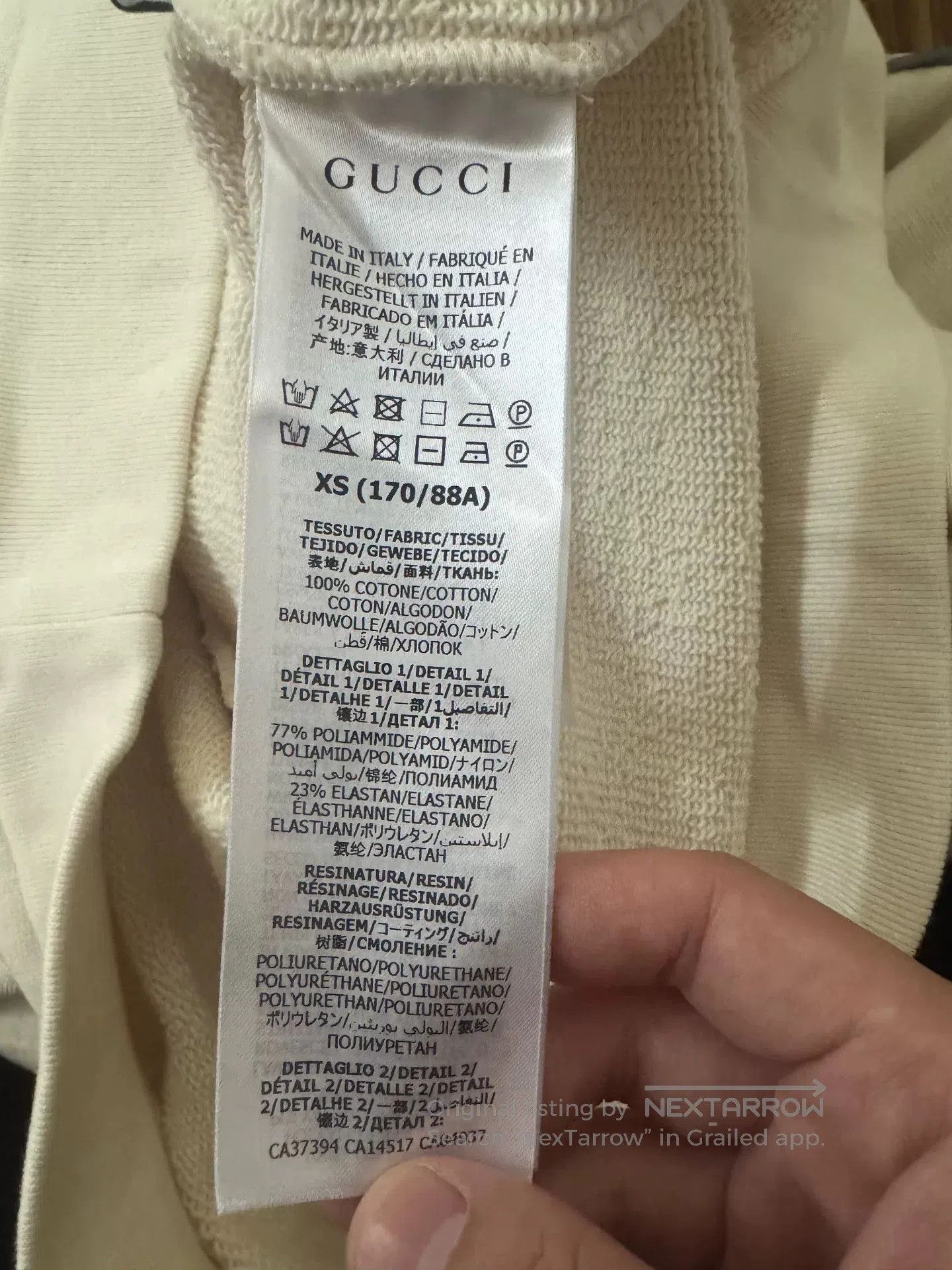 Gucci gucci white reflective hooded sweatshirt. Size US XXS / EU 40 - 5 Thumbnail
