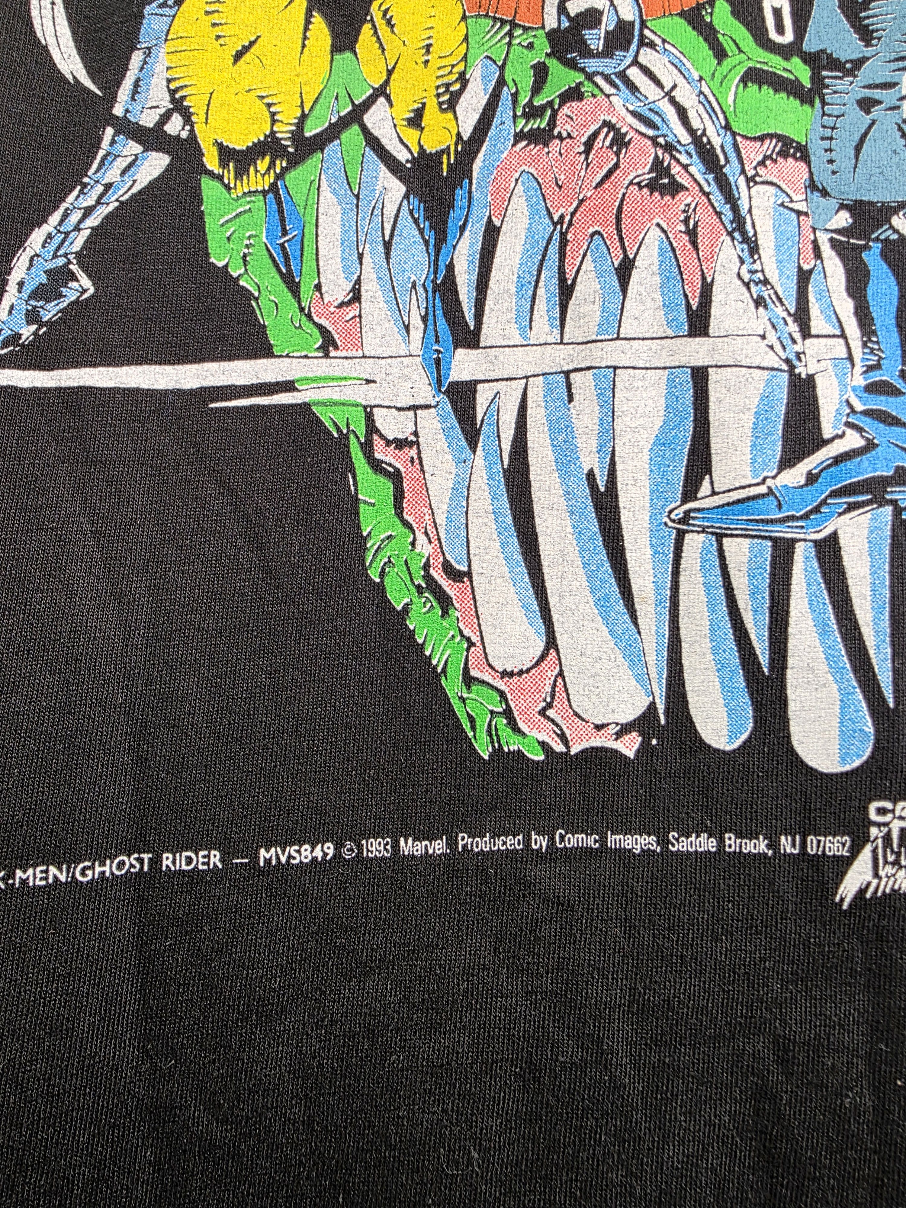 Marvel Comics × Vintage 1993 Marvel Comics X Men Ghost Rider Wolverine XL 23" 31" Size US XL / EU 56 / 4 - 3 Thumbnail