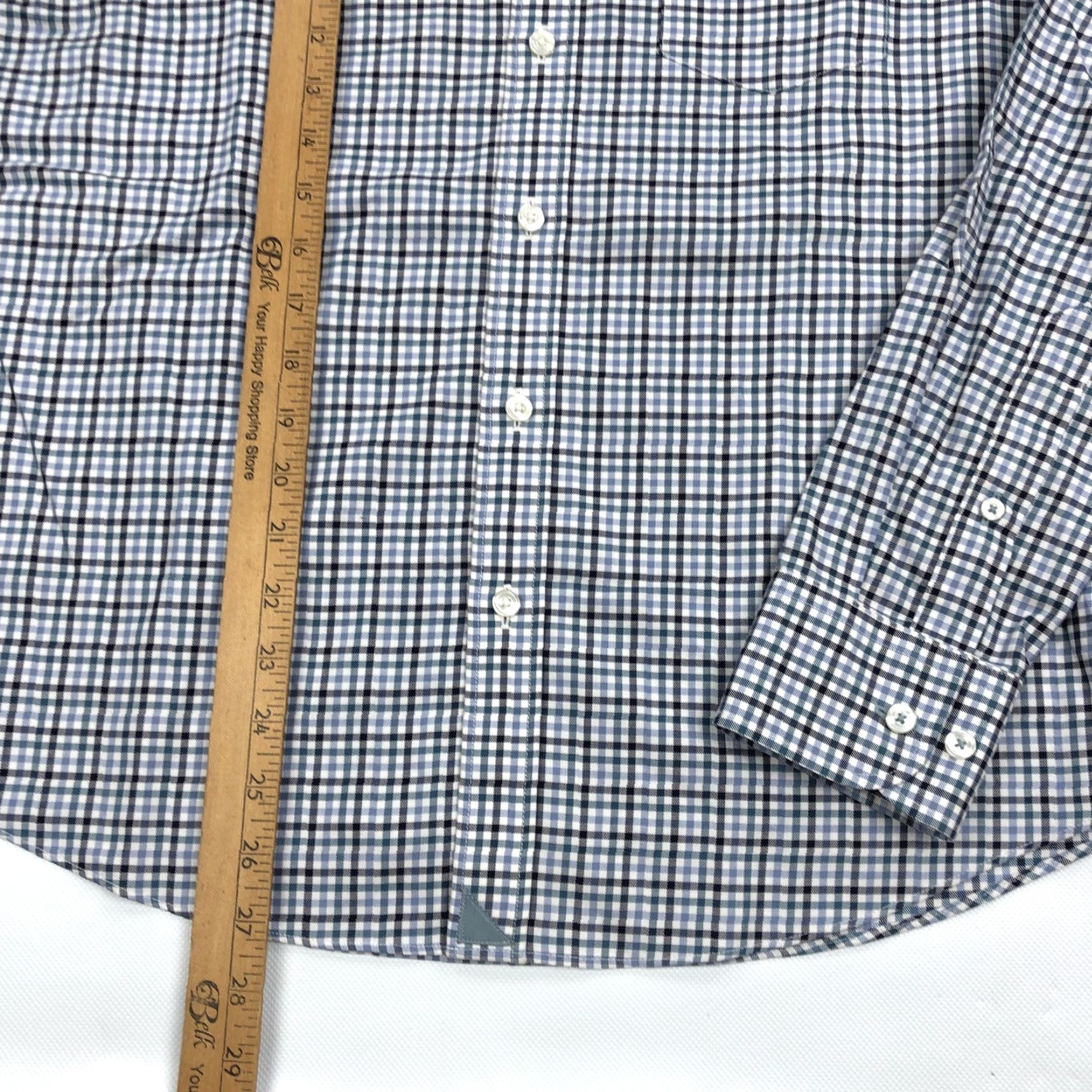 UNTUCKit UNTUCKit Men's M Slim Fit Wrinkle Free Button-Down Shirt Plaid Check Blue Green Black White Casual Business Casual Size US M / EU 48-50 / 2 - 5 Thumbnail