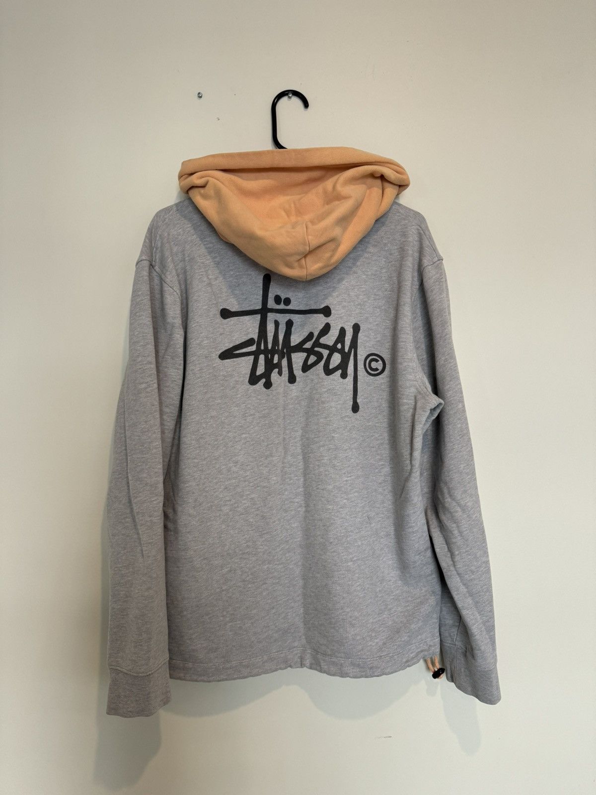Stussy Stussy 2 Tone Grey and Cream Hoodie Size US L / EU 52-54 / 3 - 1 Thumbnail