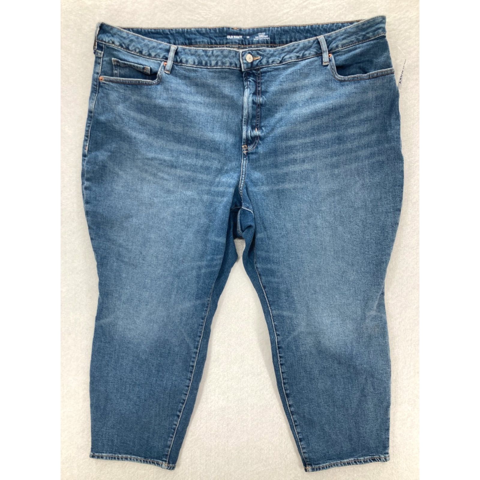 Old Navy Old Navy Womens Size 26 OG Straight High Rise Blue Denim Jeans NWT Curvy Fit Straight Jeans Womens 26 Blue NWT Size 26" / US 2 / IT 38 - 2 Thumbnail