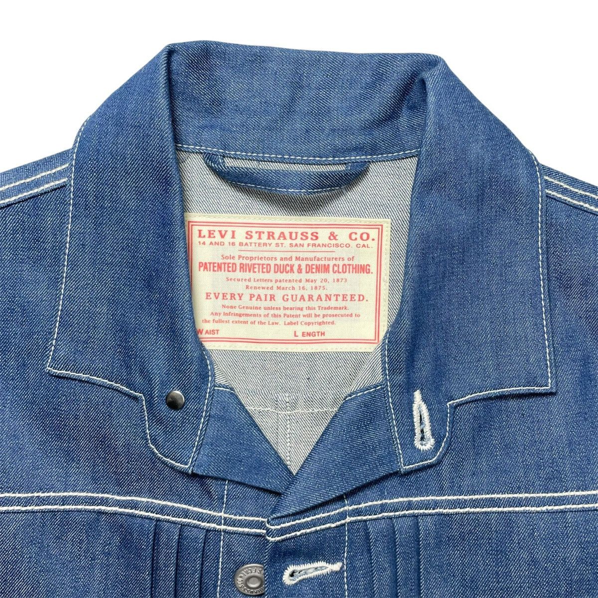 Levi's Vintage Clothing 1870s Levi's Vintage Clothing Denim Jacket - Small Size US S / EU 44-46 / 1 - 4 Thumbnail