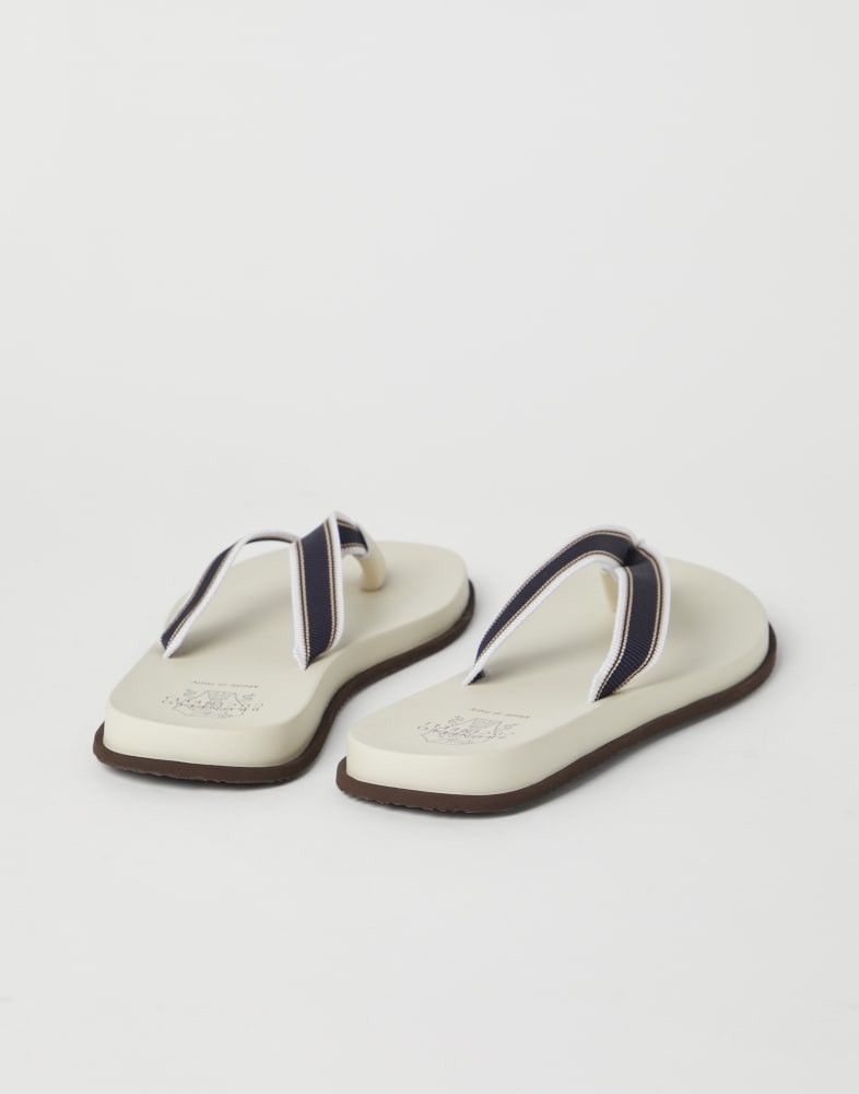 Brunello Cucinelli o1w1db10725 Slippers in Grey/Navy Blue Size US 12 / EU 45 - 3 Thumbnail
