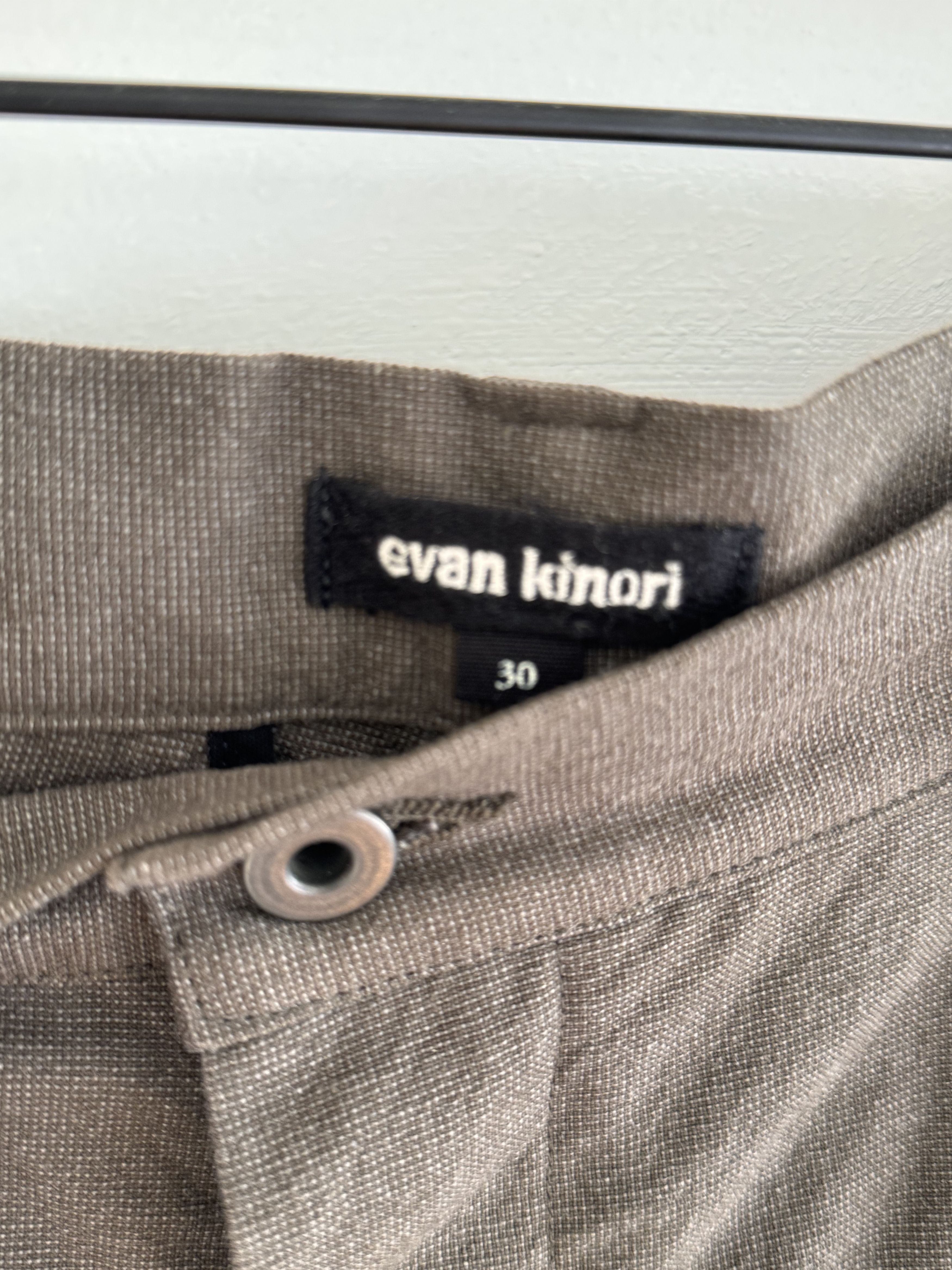 Evan Kinori Evan Kinori Single Pleat Pant - Yarn Dyed Pindot Canvas 30 Size US 30 / EU 46 - 6 Thumbnail