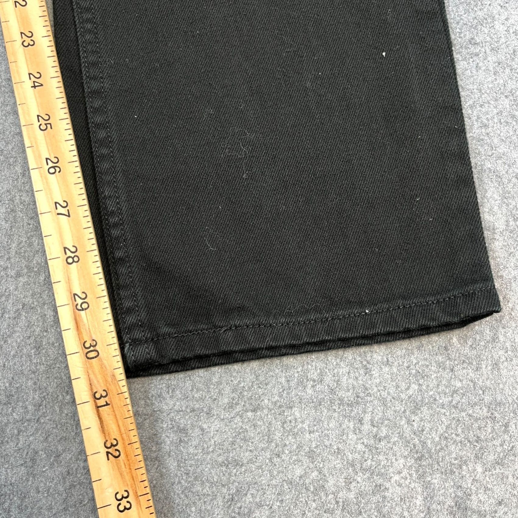 Levi's Levi's 751 Jeans Regular Straight 33 Black Vintage 100% Cotton Zip Mens Size US 33 - 4 Thumbnail