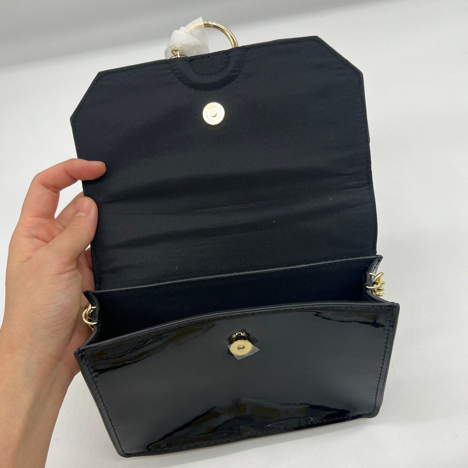 Jimmy Choo Jimmy Choo Parfum Gold Chain Black Patent Crossbody Bag Size ONE SIZE - 3 Thumbnail