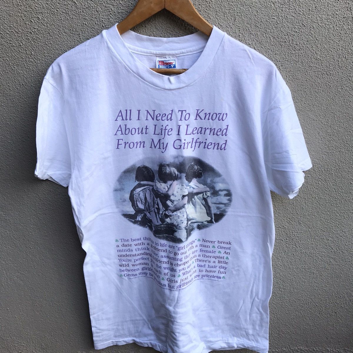 Vintage Vintage 90s I NEED TO KNOW ABOUT LIFE art tee wording quote Size US M / EU 48-50 / 2 - 2 Thumbnail