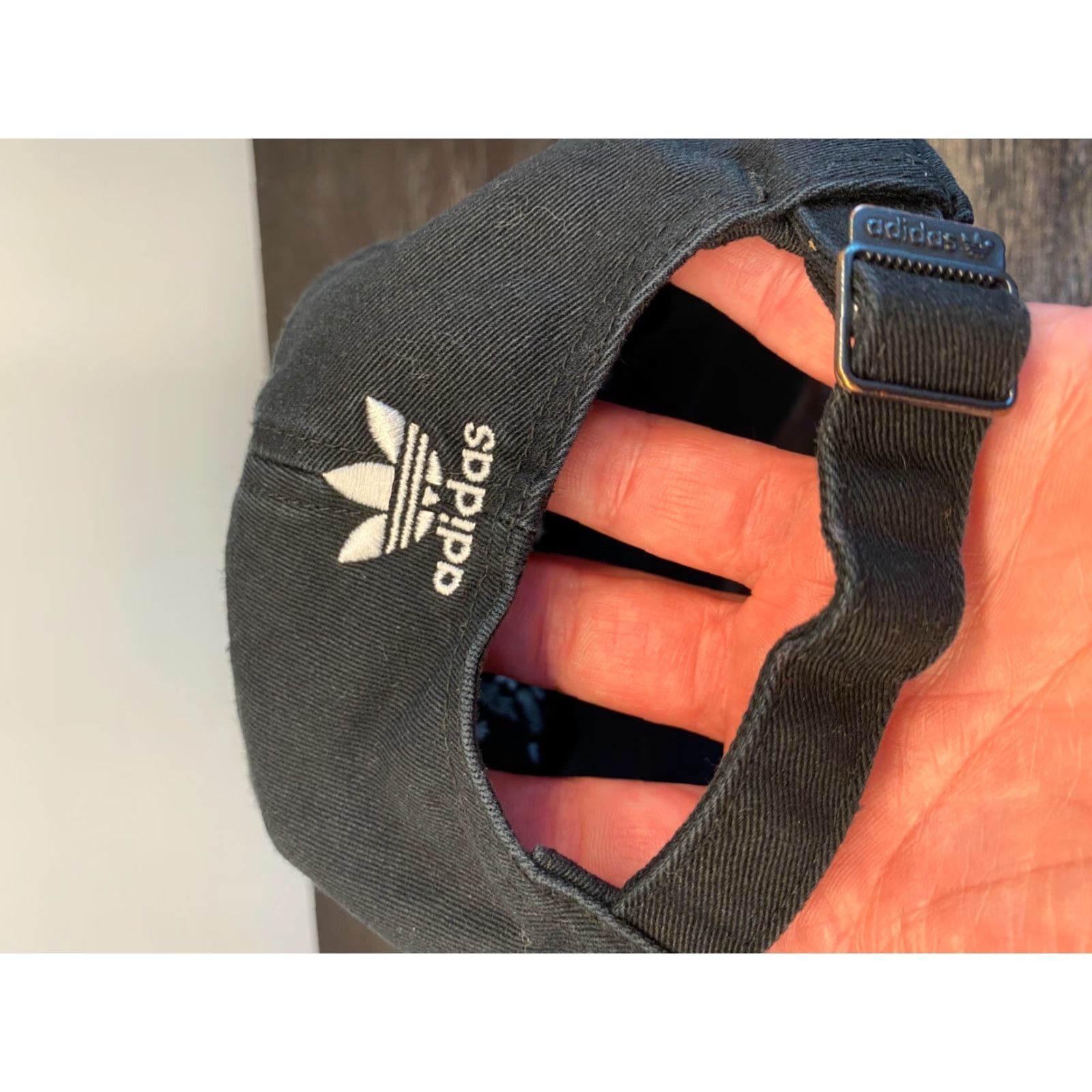 Adidas ADIDAS Hat Women One Size Black Twill Strapback Embroidered Trefoil Logo Golf Size ONE SIZE - 5 Thumbnail