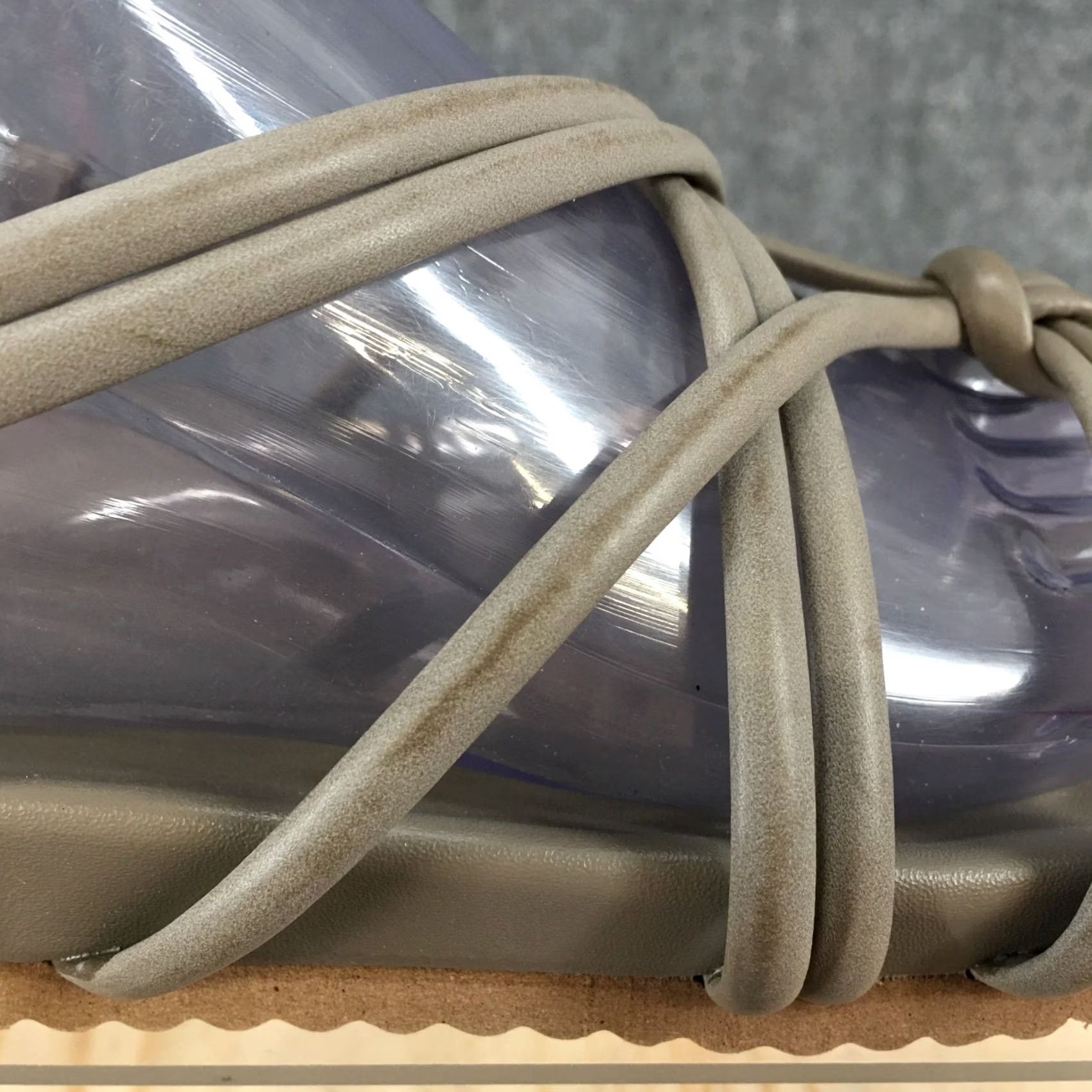Vintage Maurices Sandals Womens 10 M Alexa Knotted Strappy Slingback Flats Gray Casual Size US 10 / IT 40 - 5 Thumbnail