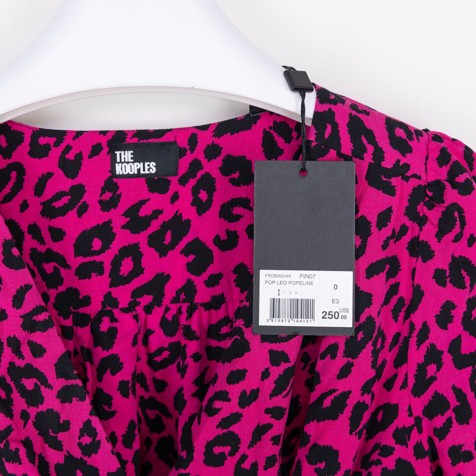 The Kooples The Kooples Women Short Printed Wrap Dress Pink Size 0 Size M / US 6-8 / IT 42-44 - 4 Thumbnail