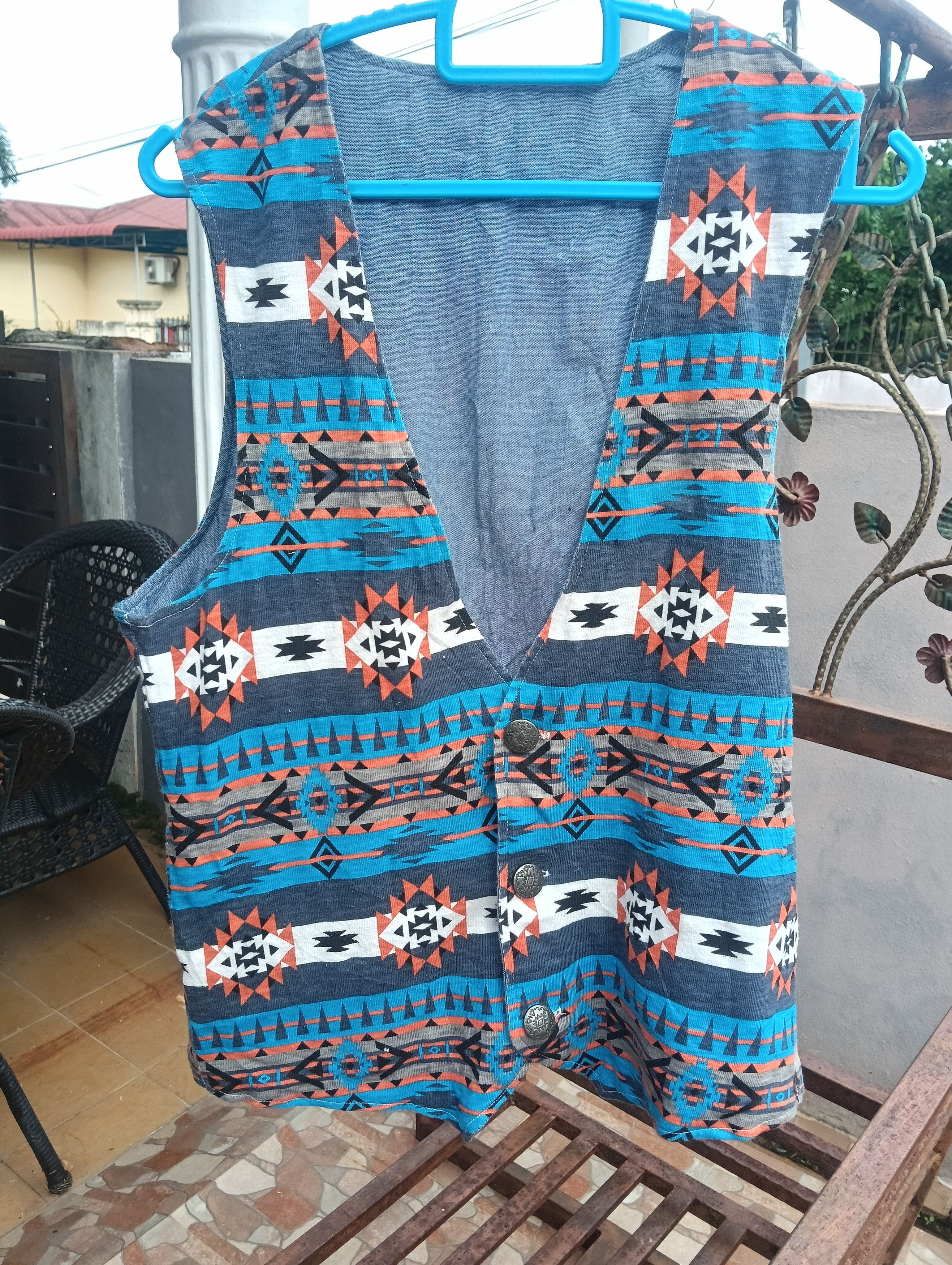 Native Unbranded Navajo Native Vest Size 38L - 2 Thumbnail