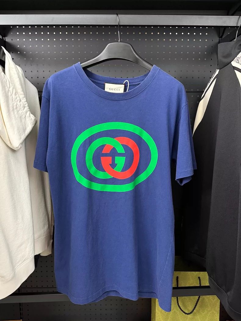 Gucci Gucci Interlocking blue short sleeves 2503-Nextarrow Size US XS / EU 42 / 0 - 1 Thumbnail
