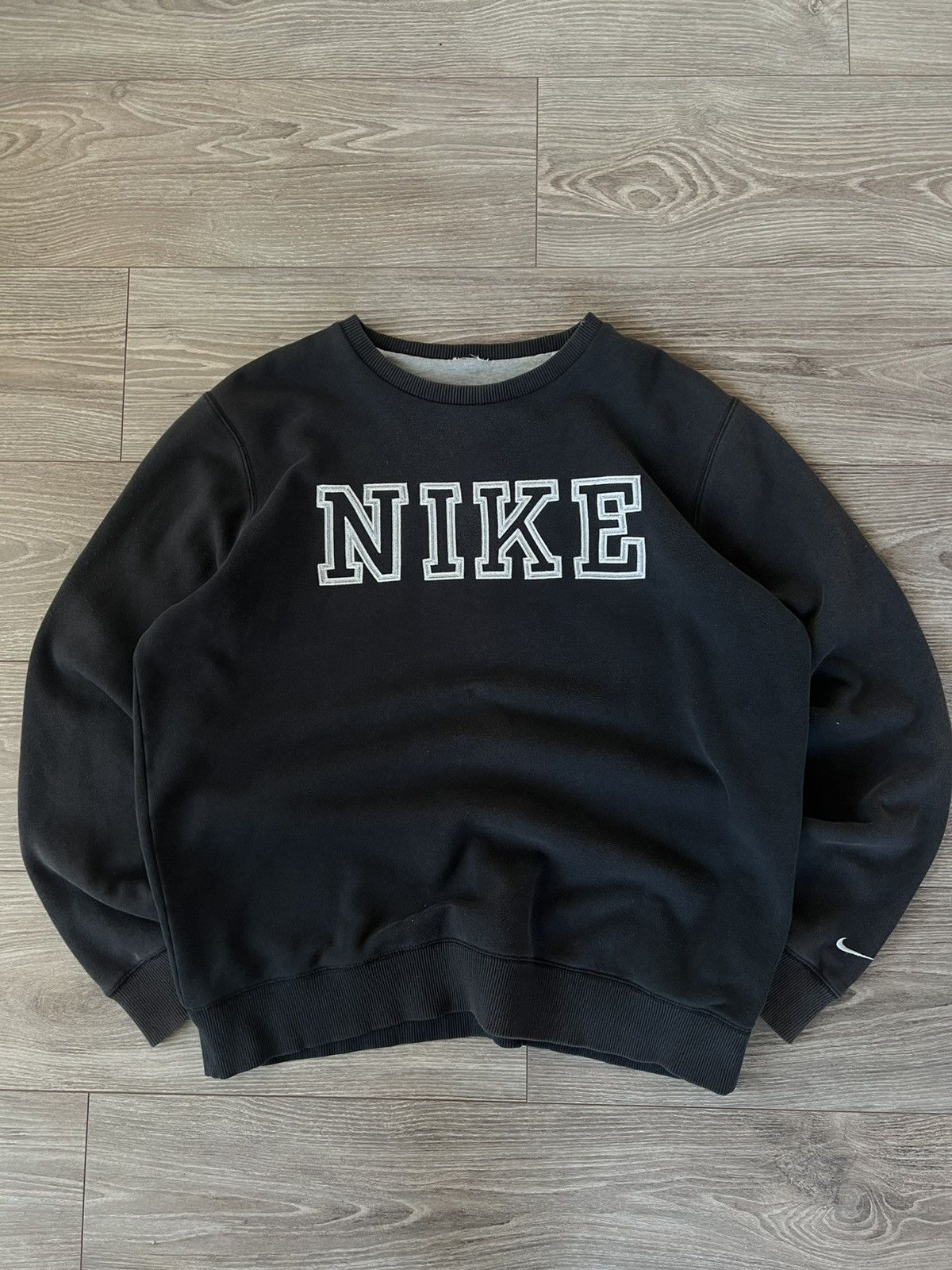 Designer × Nike × Vintage ‼️Vintage Nike Big Logo Knit Crewneck Sweatshirt ‼️ Size US L / EU 52-54 / 3 - 5 Thumbnail