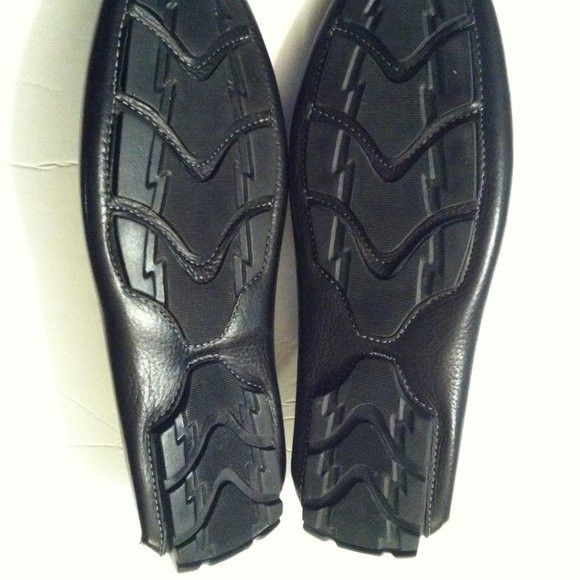 1901 1901 MENS NEW BLACK LEATHER SLIP-ON LOAFERS SIZE: 10M Size US 10 / EU 43 - 6 Thumbnail