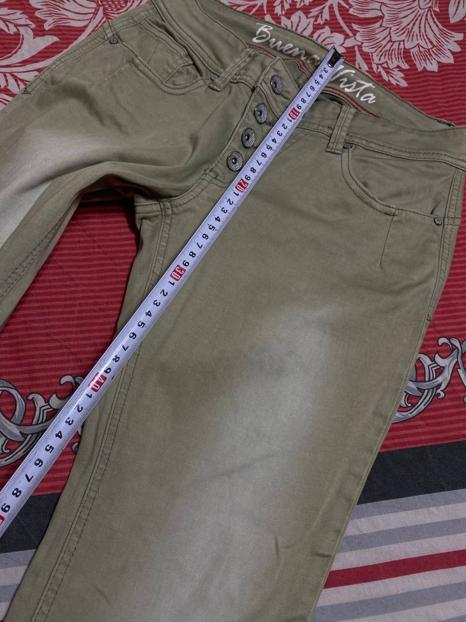 Vintage Distressed Dirty Patchwork Flared Denim Jeans Crush Faded Size US 34 / EU 50 - 16 Thumbnail